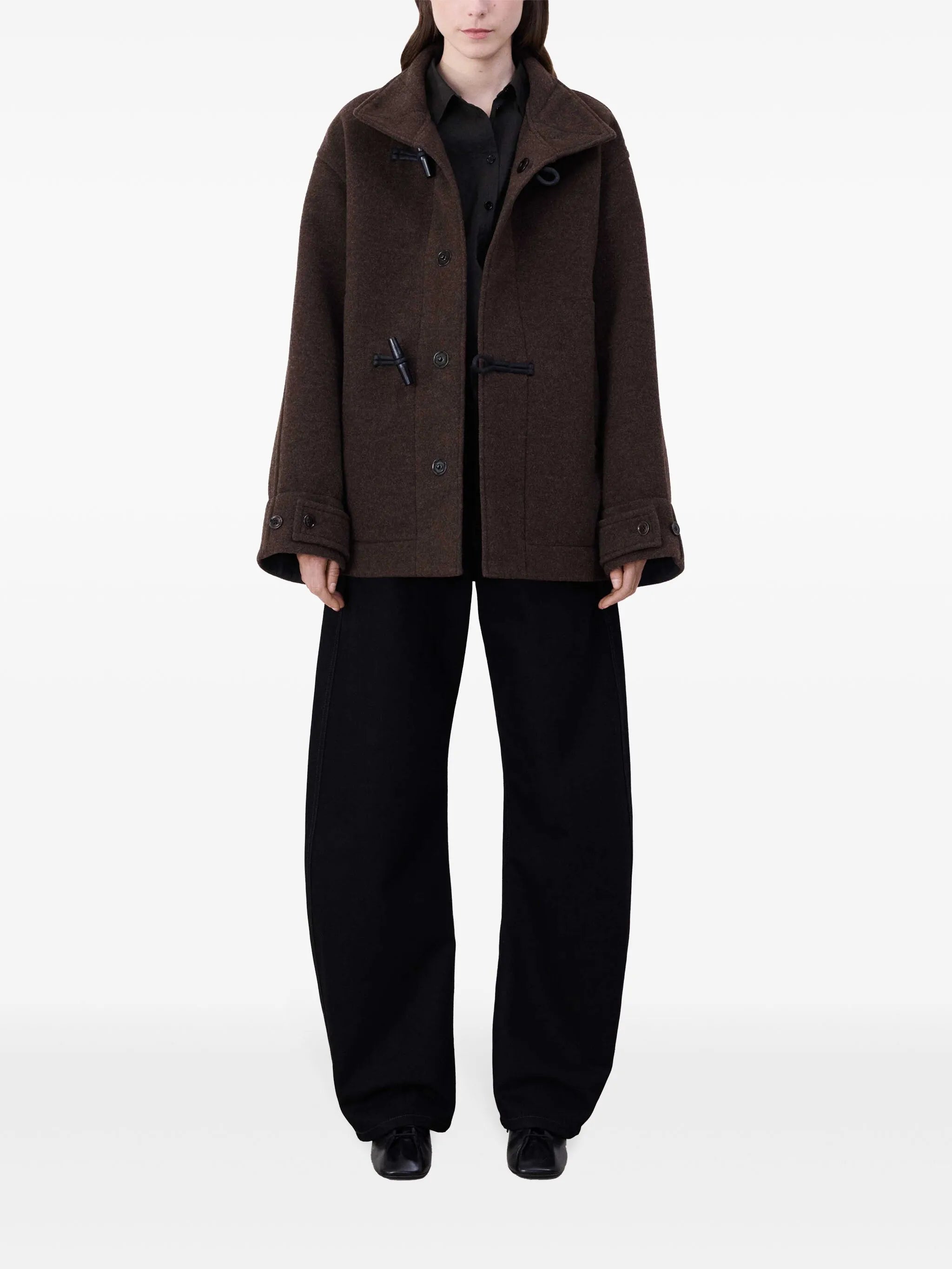 funnel neck duffle coat
