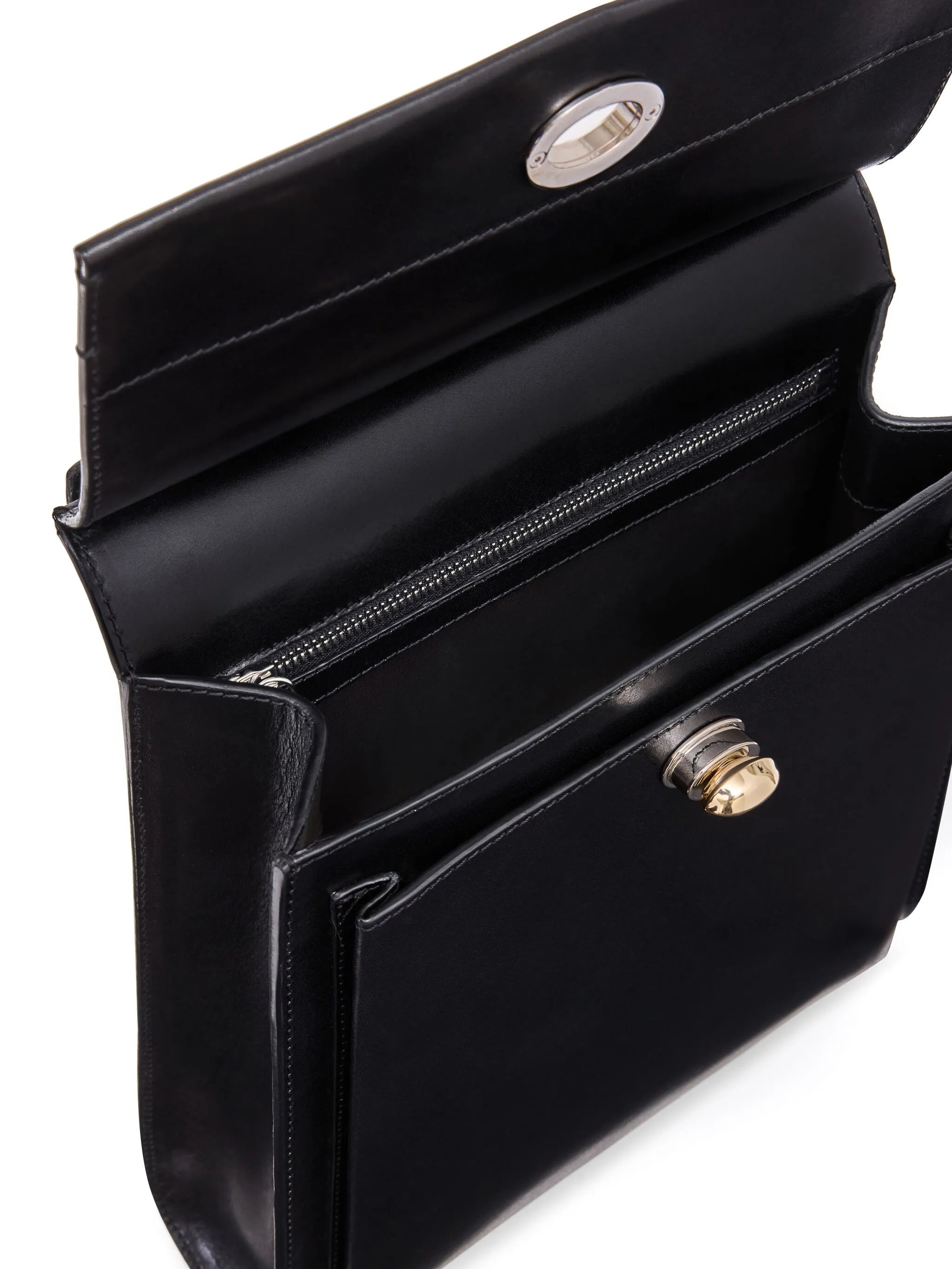 Seed leather shoulder bag