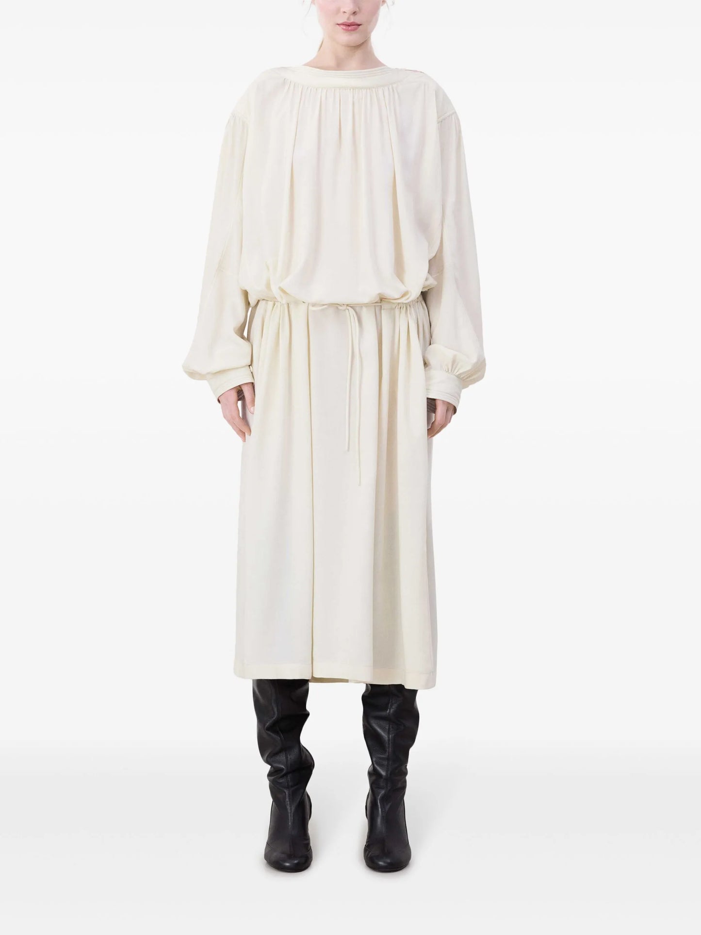House pleated midi dress