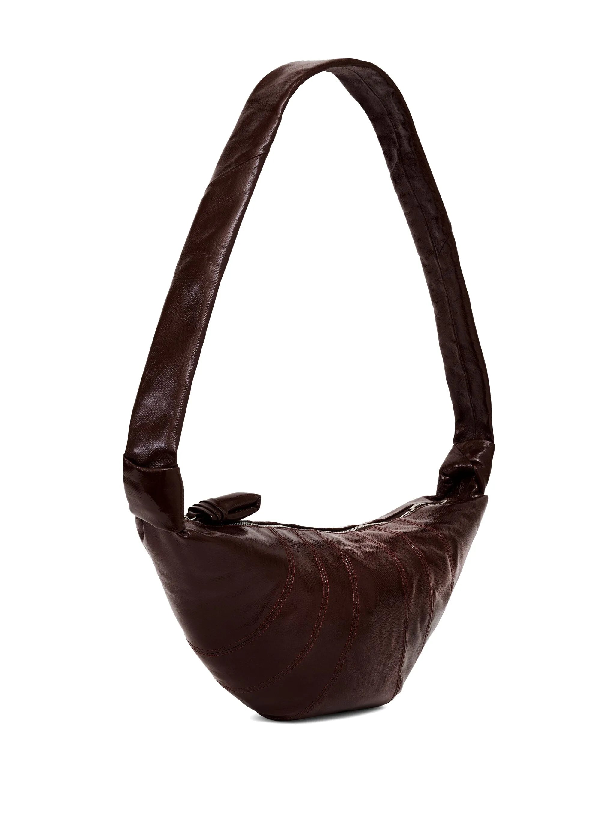 medium Croissant bag in coated cotton