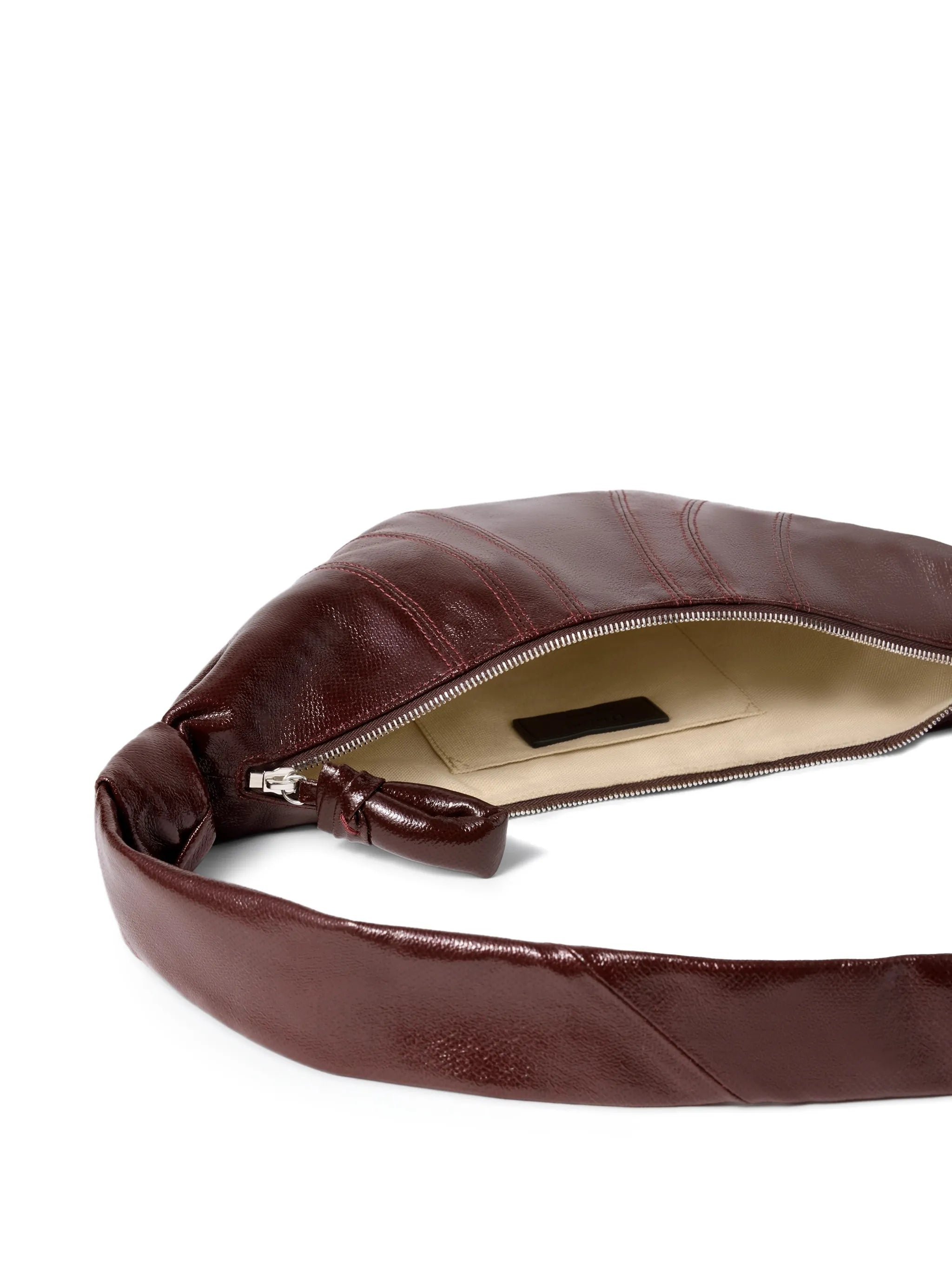 small Croissant bag in coated cotton