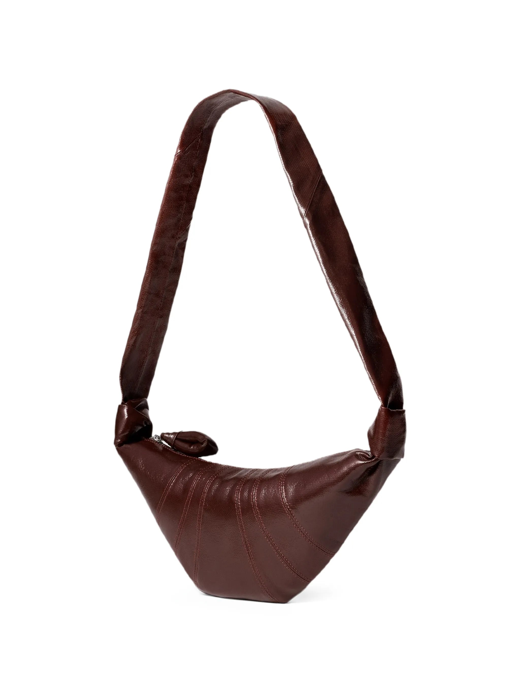 small Croissant bag in coated cotton