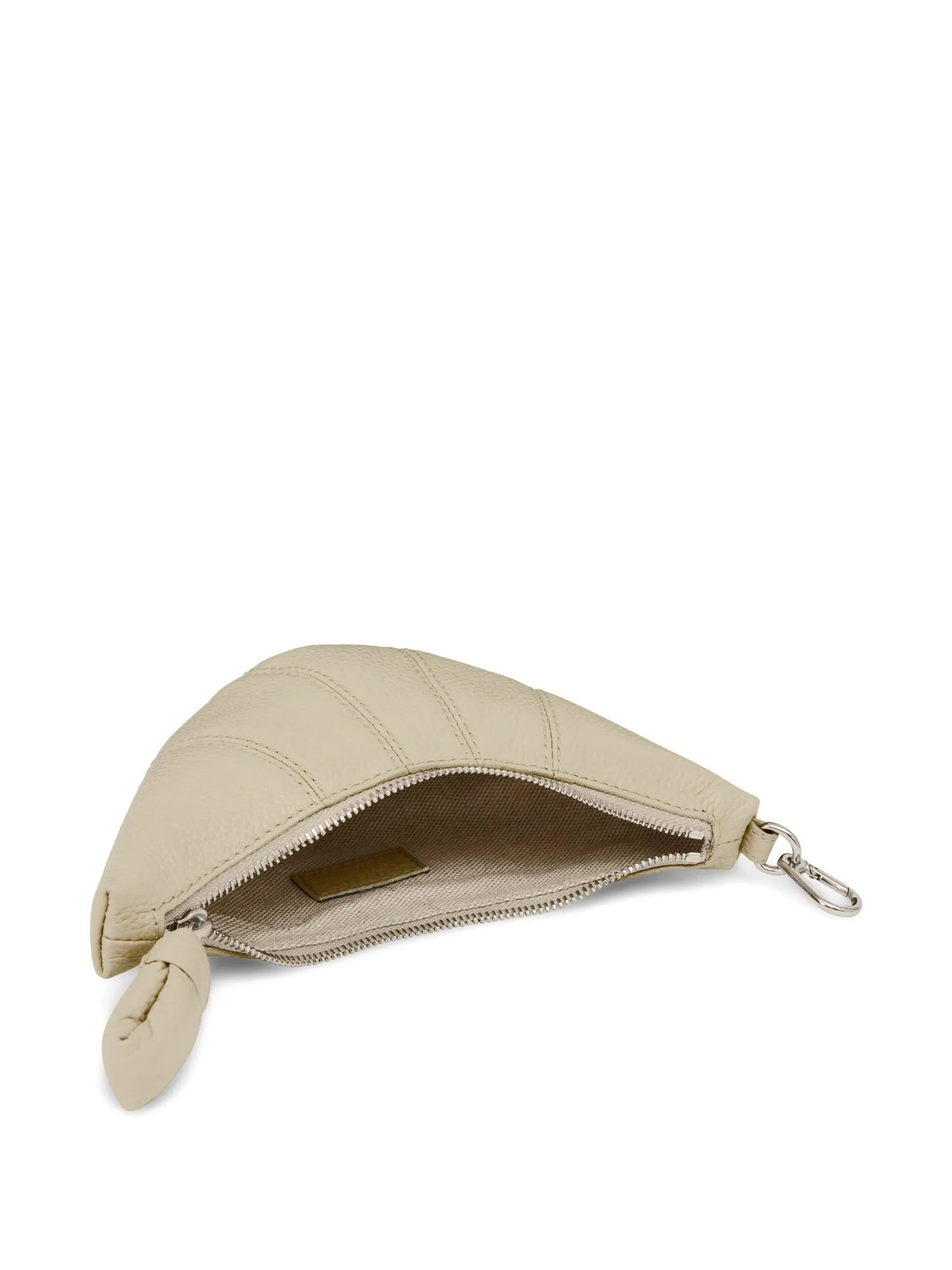 Croissant leather coin purse