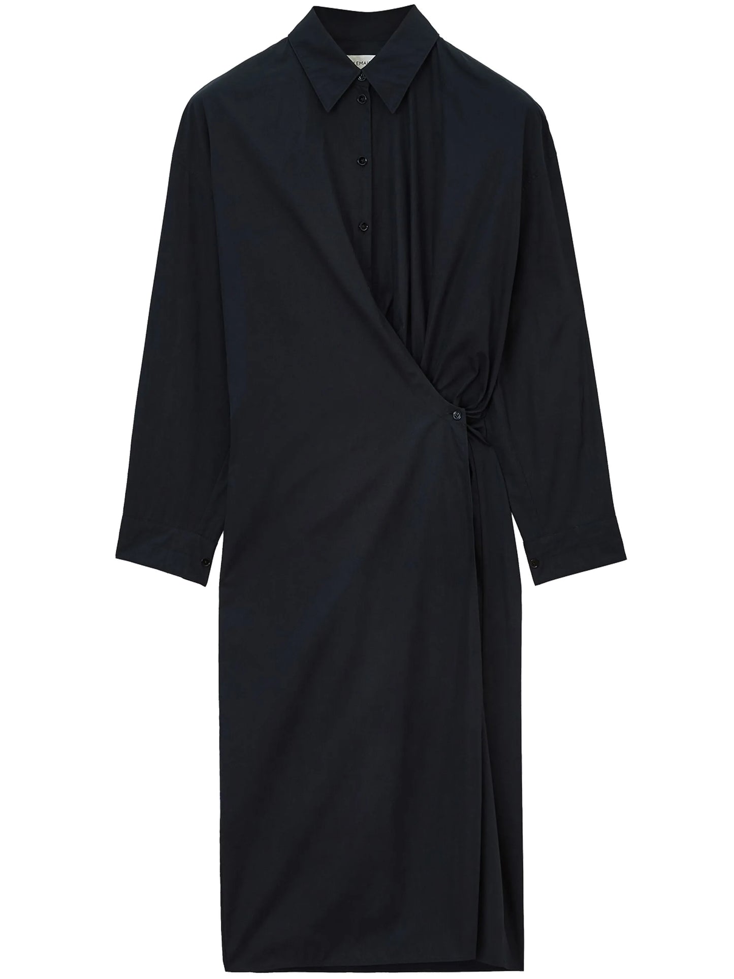 twist-detailing midi dress