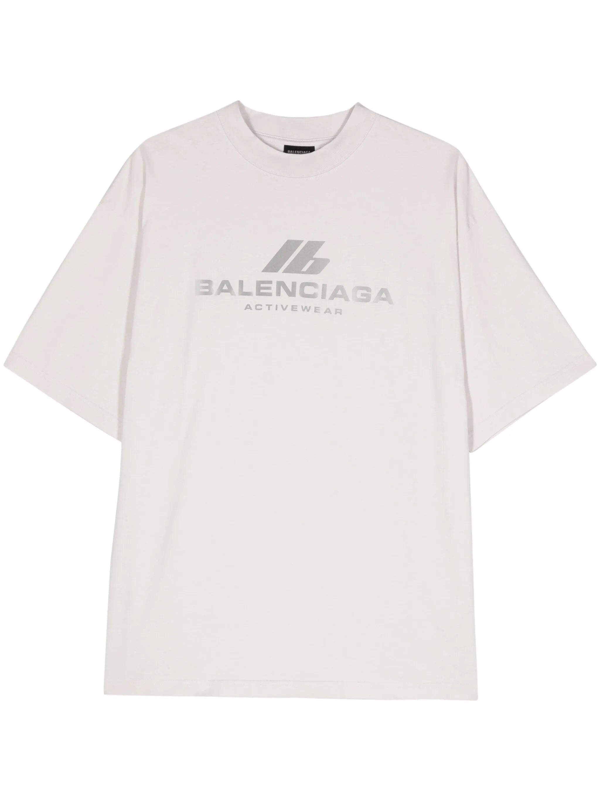 reflective-logo cotton T-shirt
