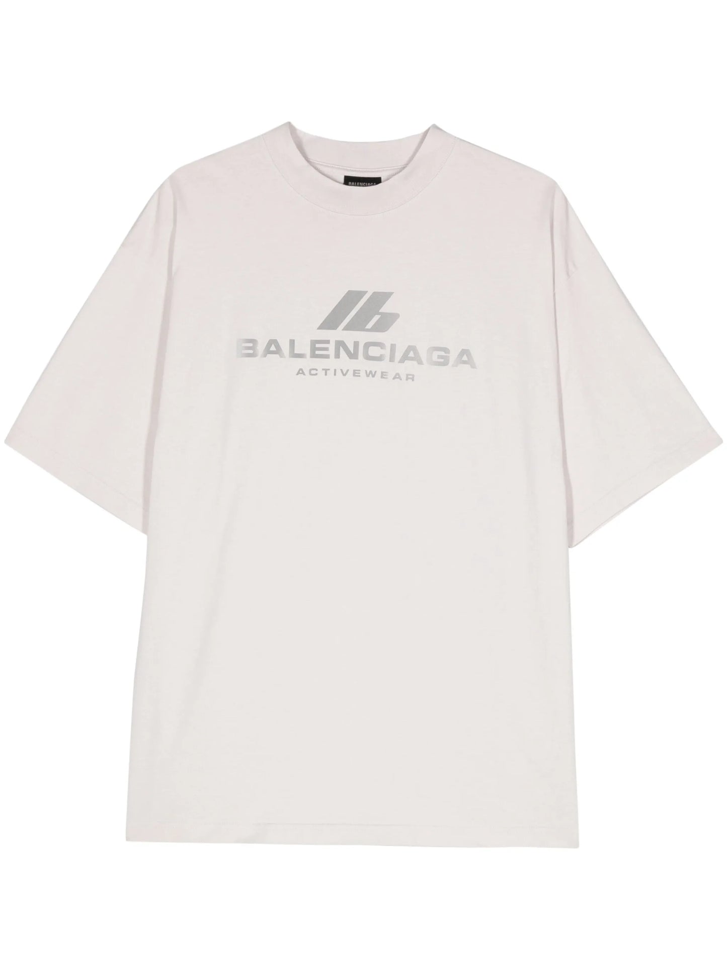 reflective-logo cotton T-shirt