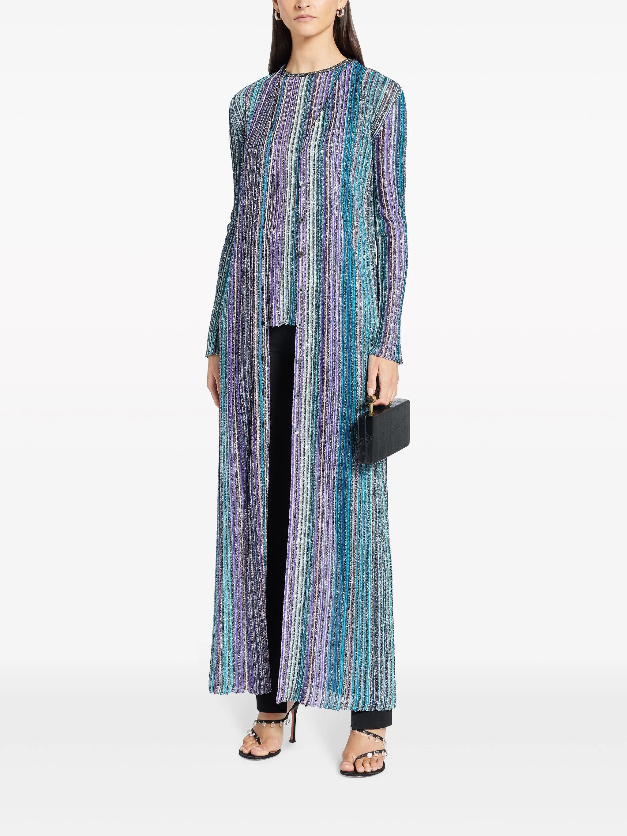 sequinned pleated top