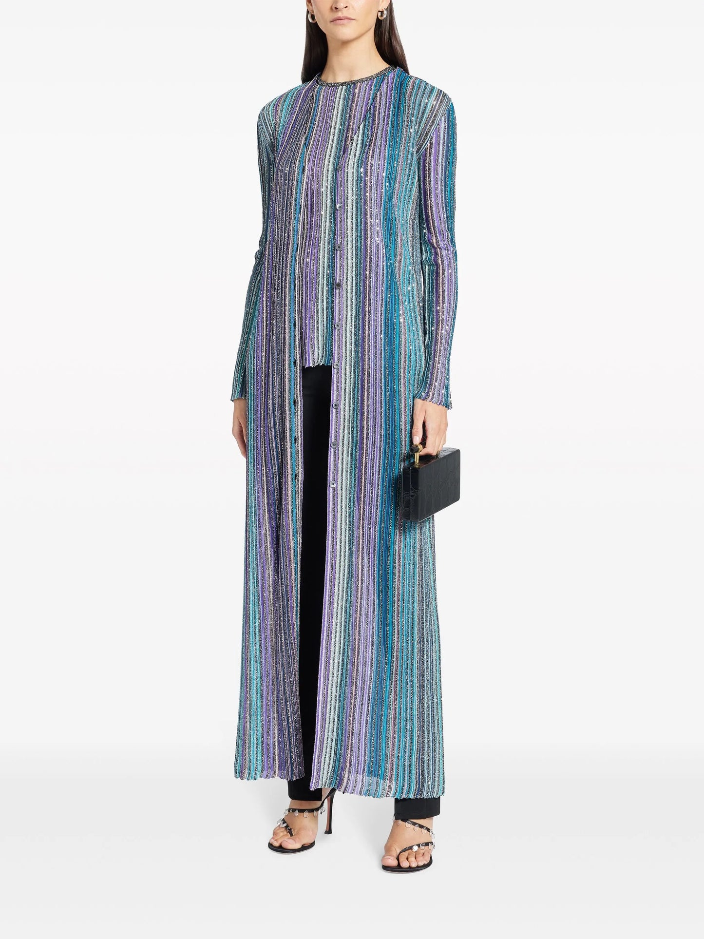 sequinned pleated top
