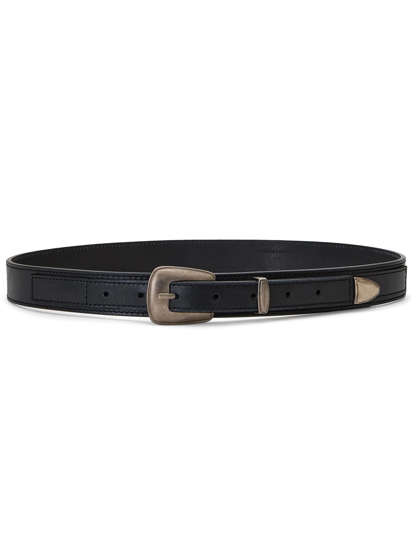 pin-buckle leather belt