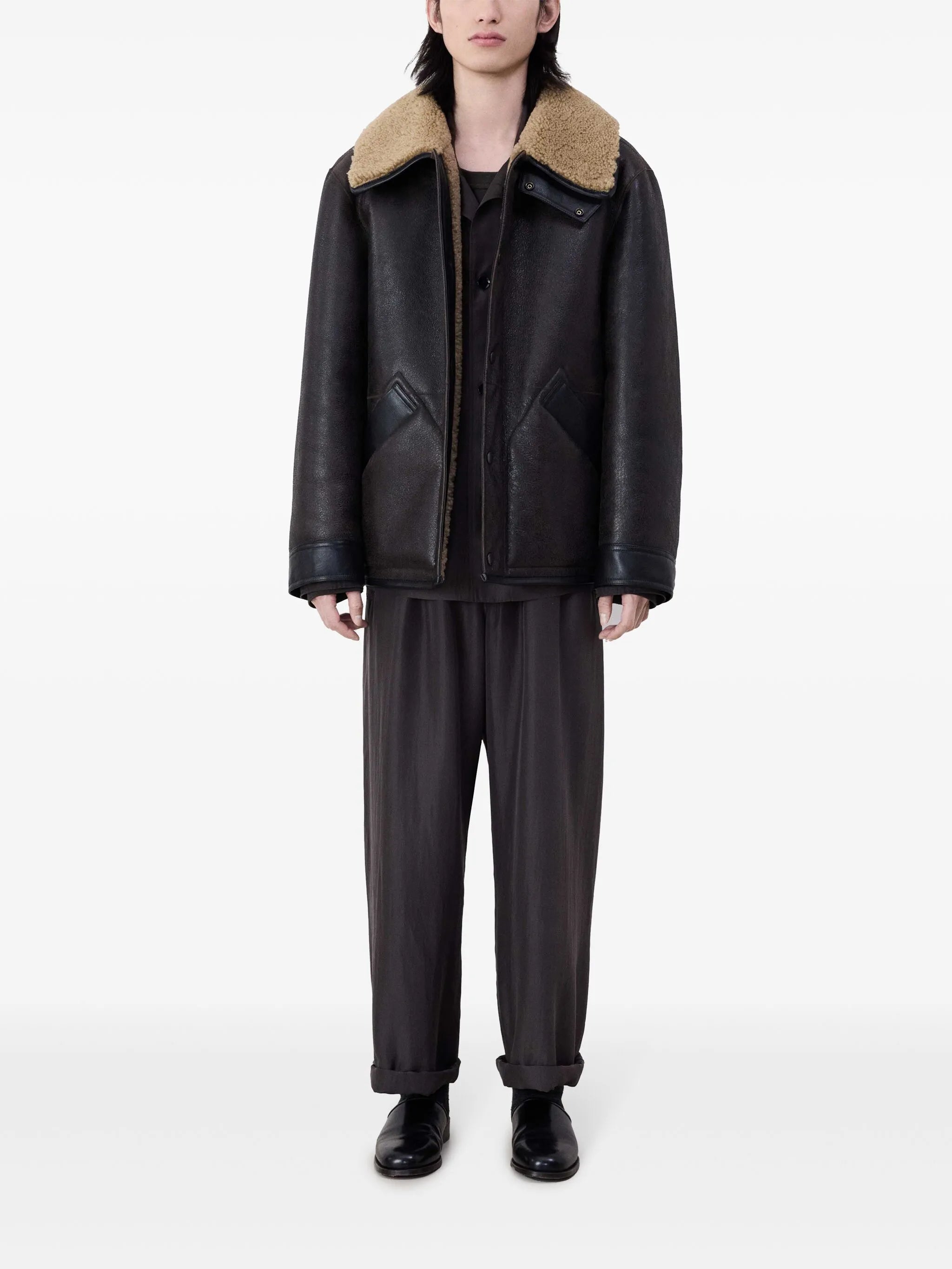 Shearling Leather Jacket