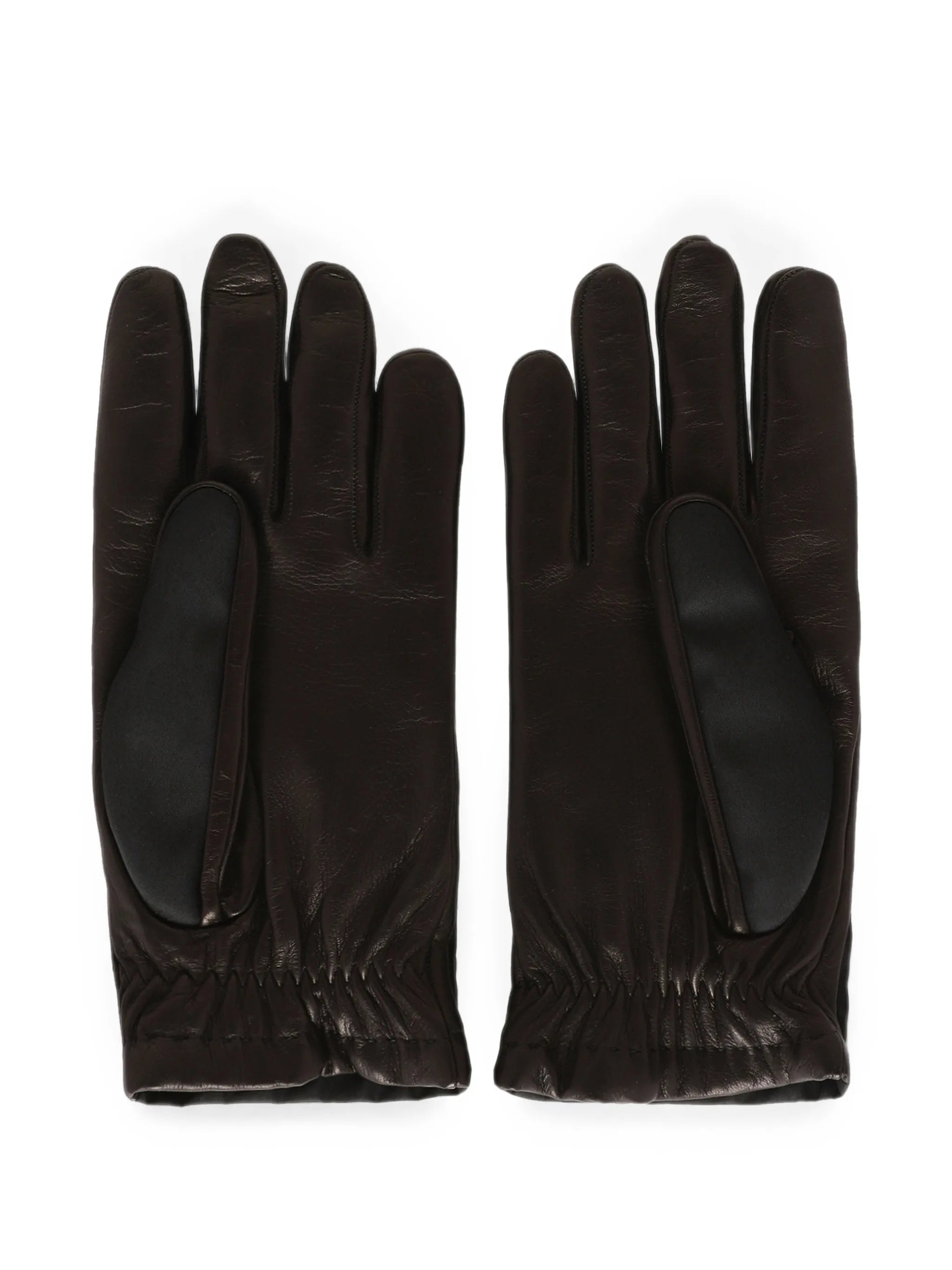 logo-plaque panelled gloves