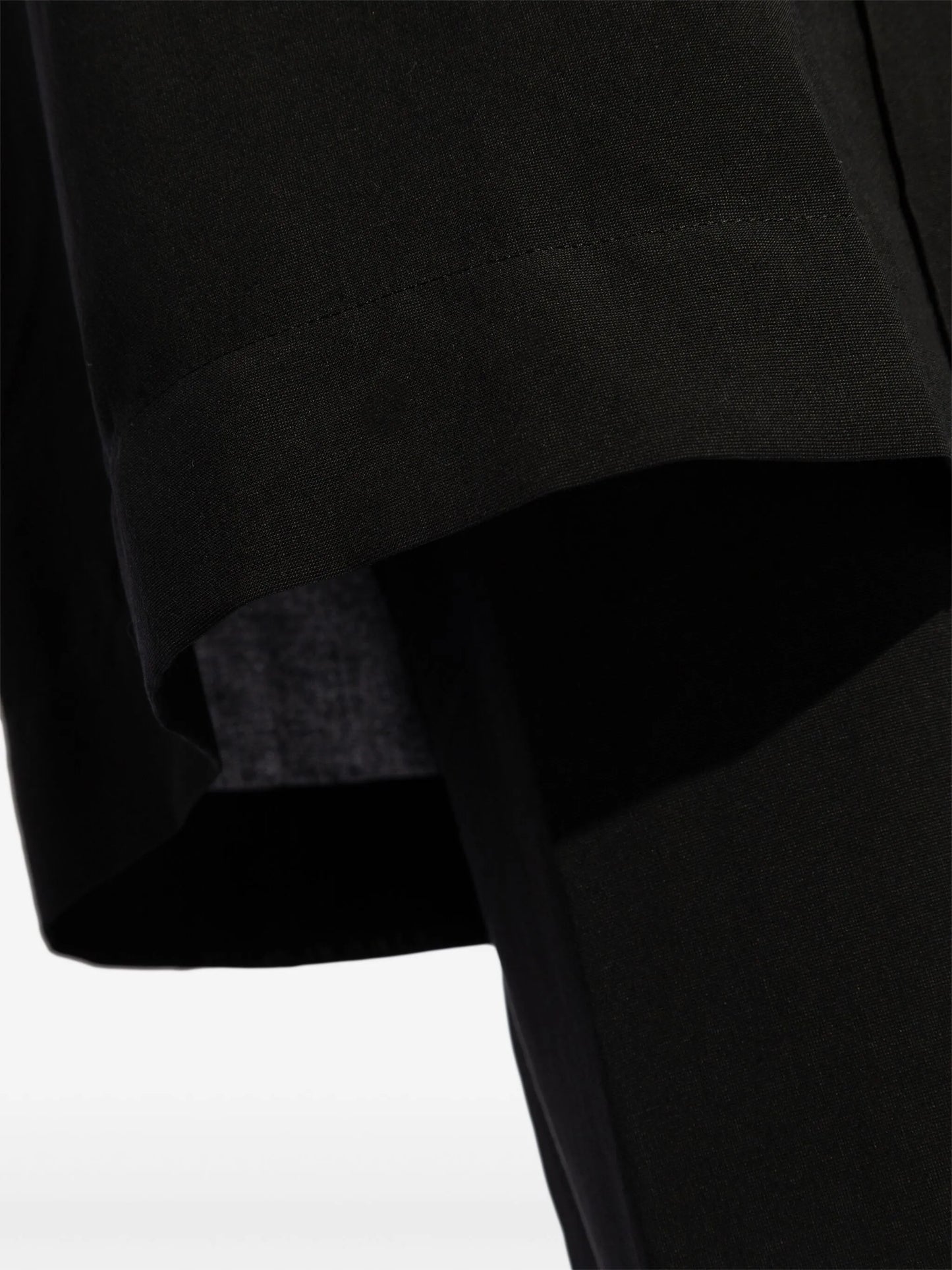 high-waisted layered trousers