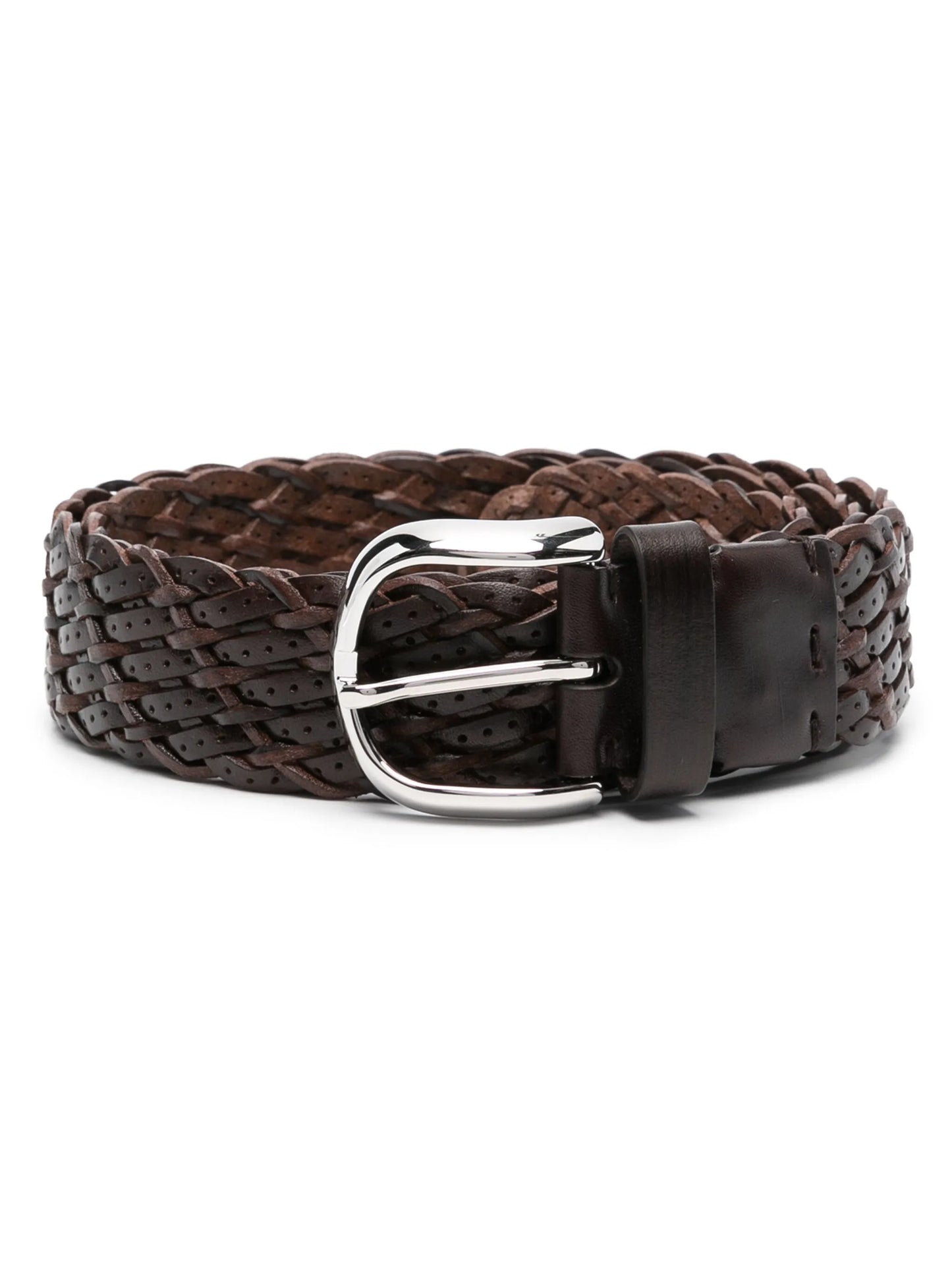 interwoven leather belt