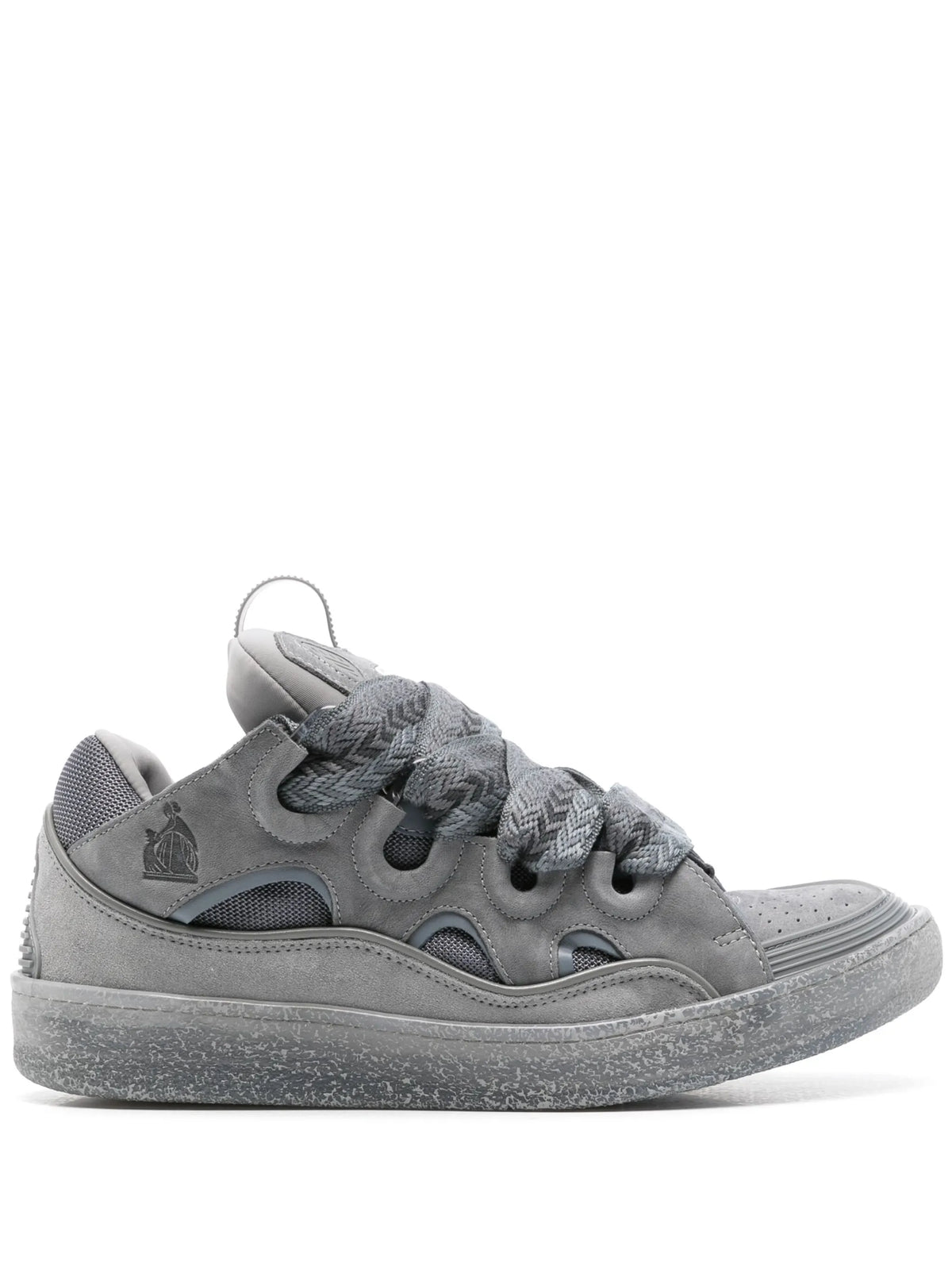 Curb panelled-design sneakers
