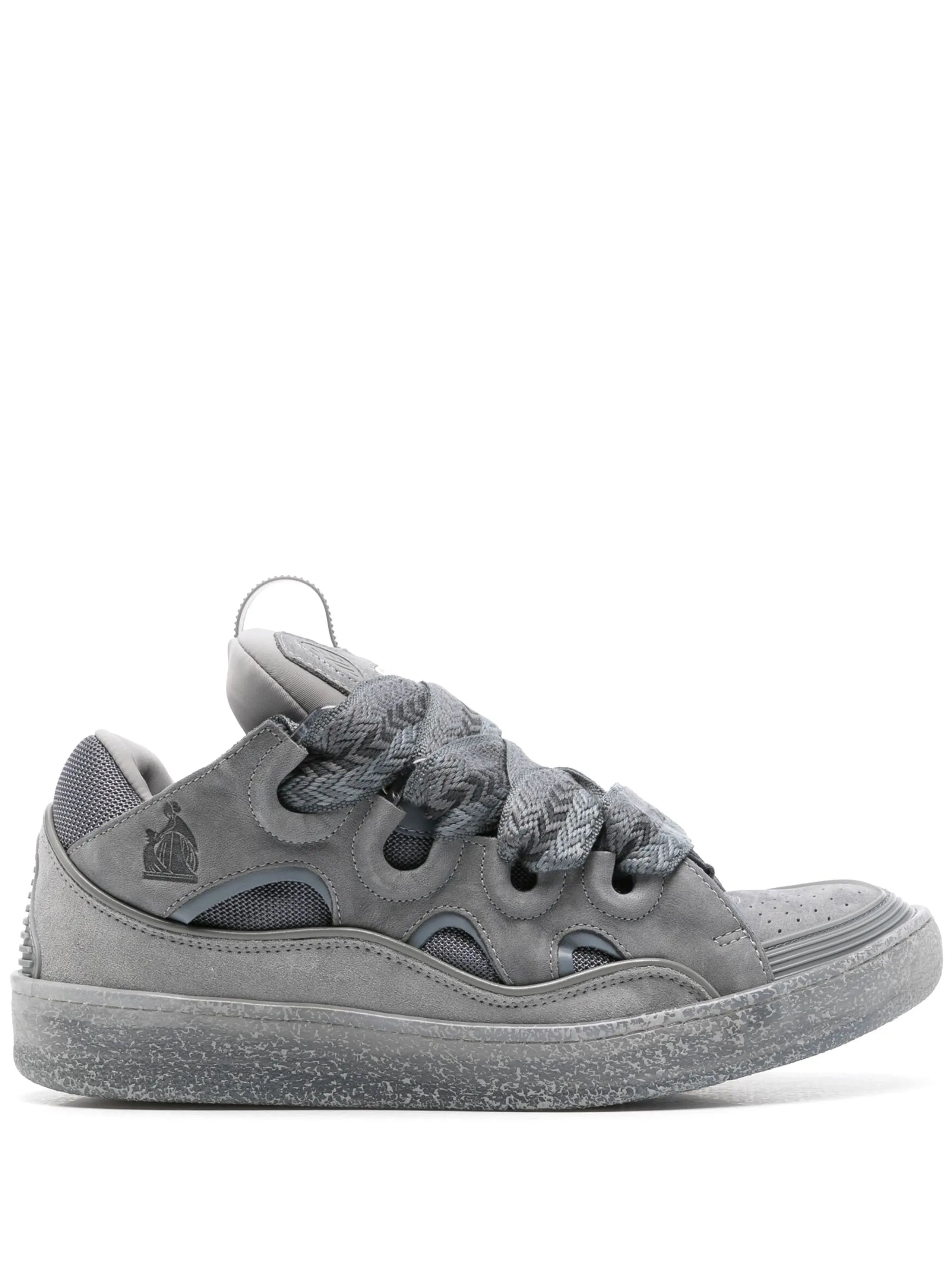 Curb panelled-design sneakers