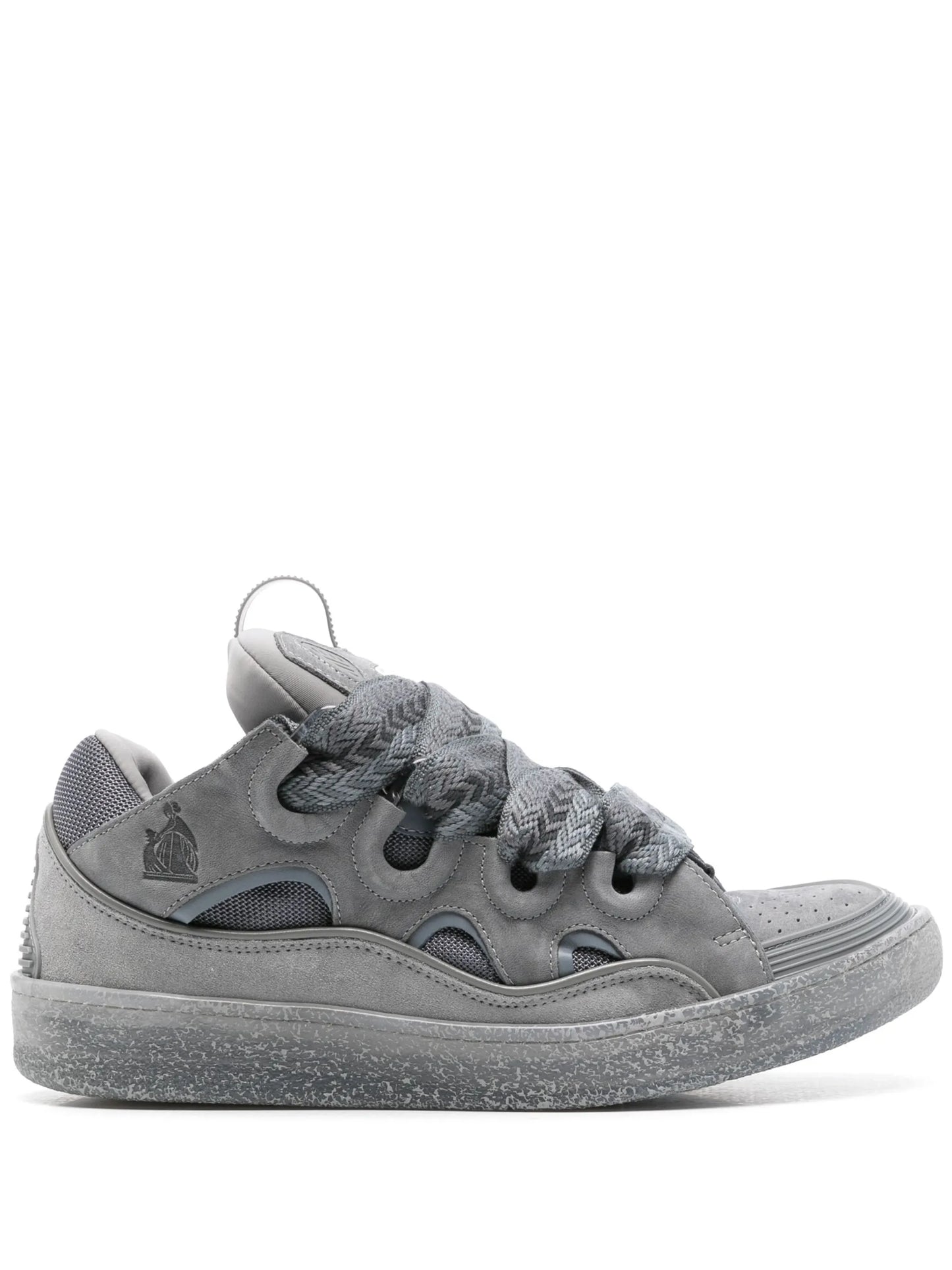 Curb panelled-design sneakers
