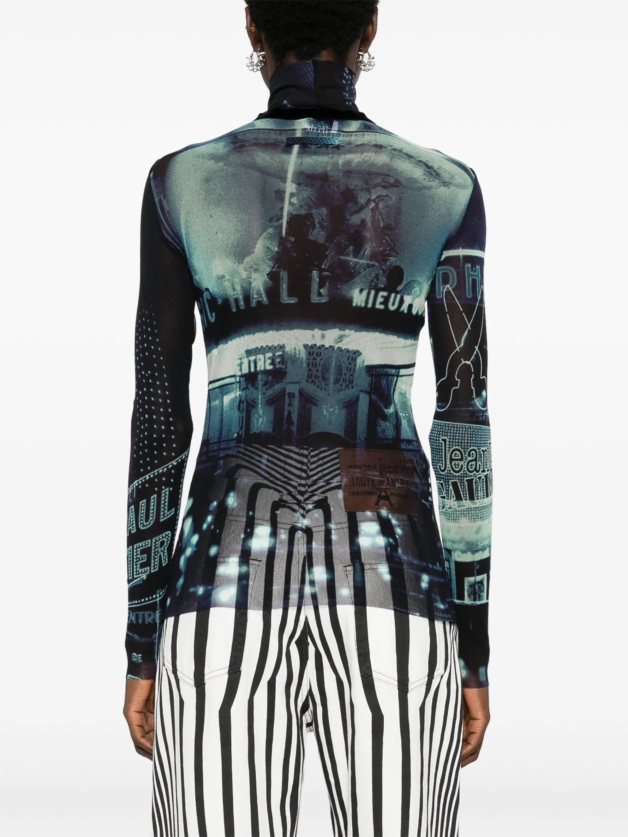 Pigalle-print mesh T-shirt