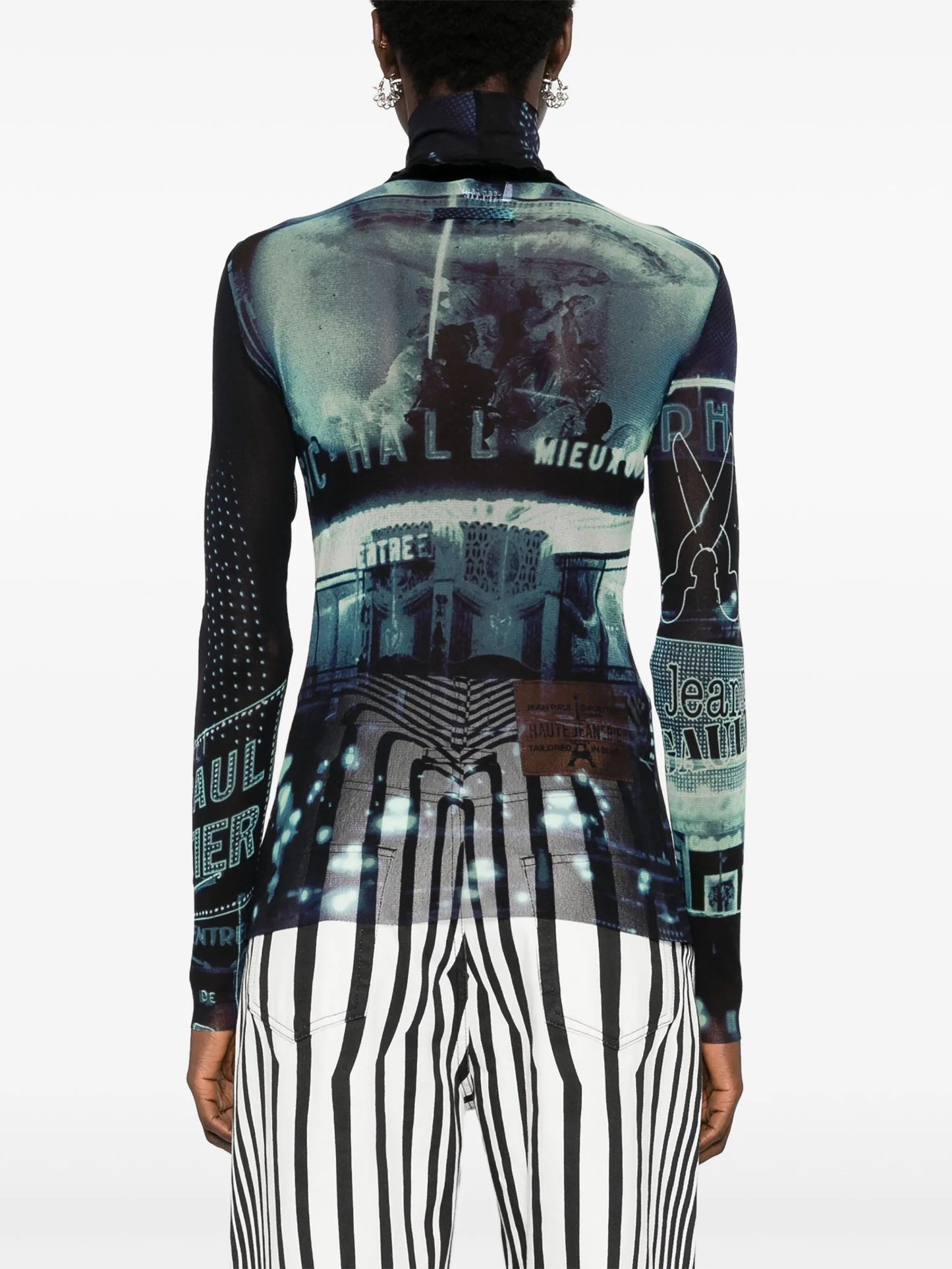 Pigalle-print mesh T-shirt