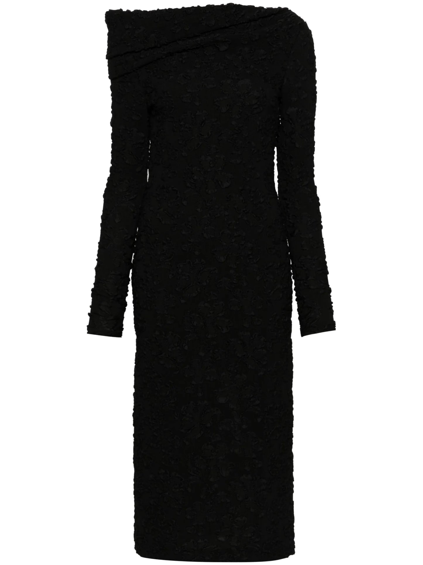 off-shoulder maxi dress