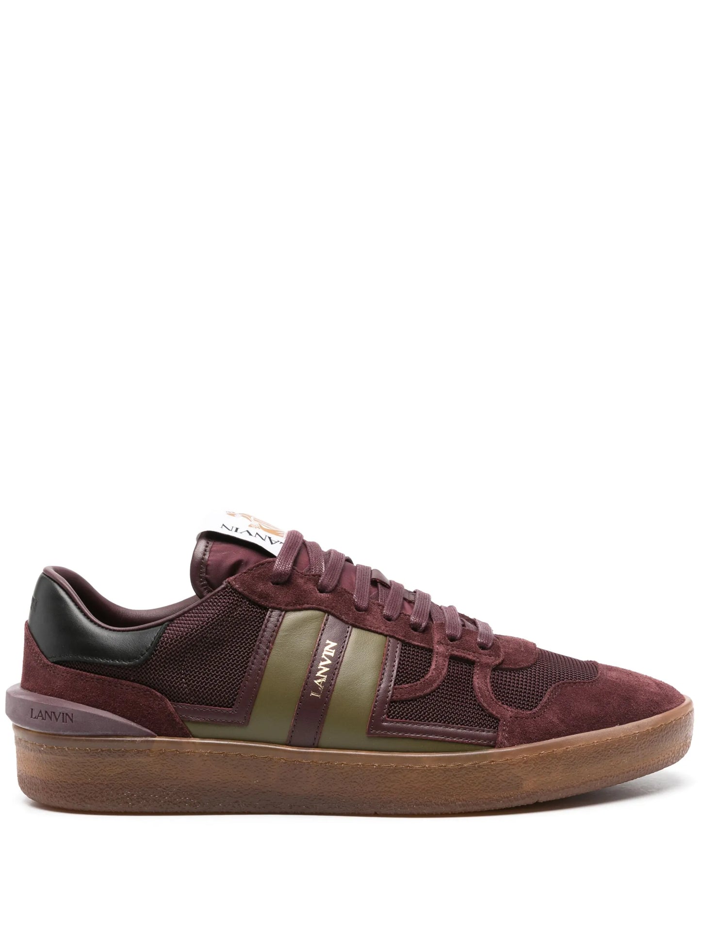 Clay panelled sneakers