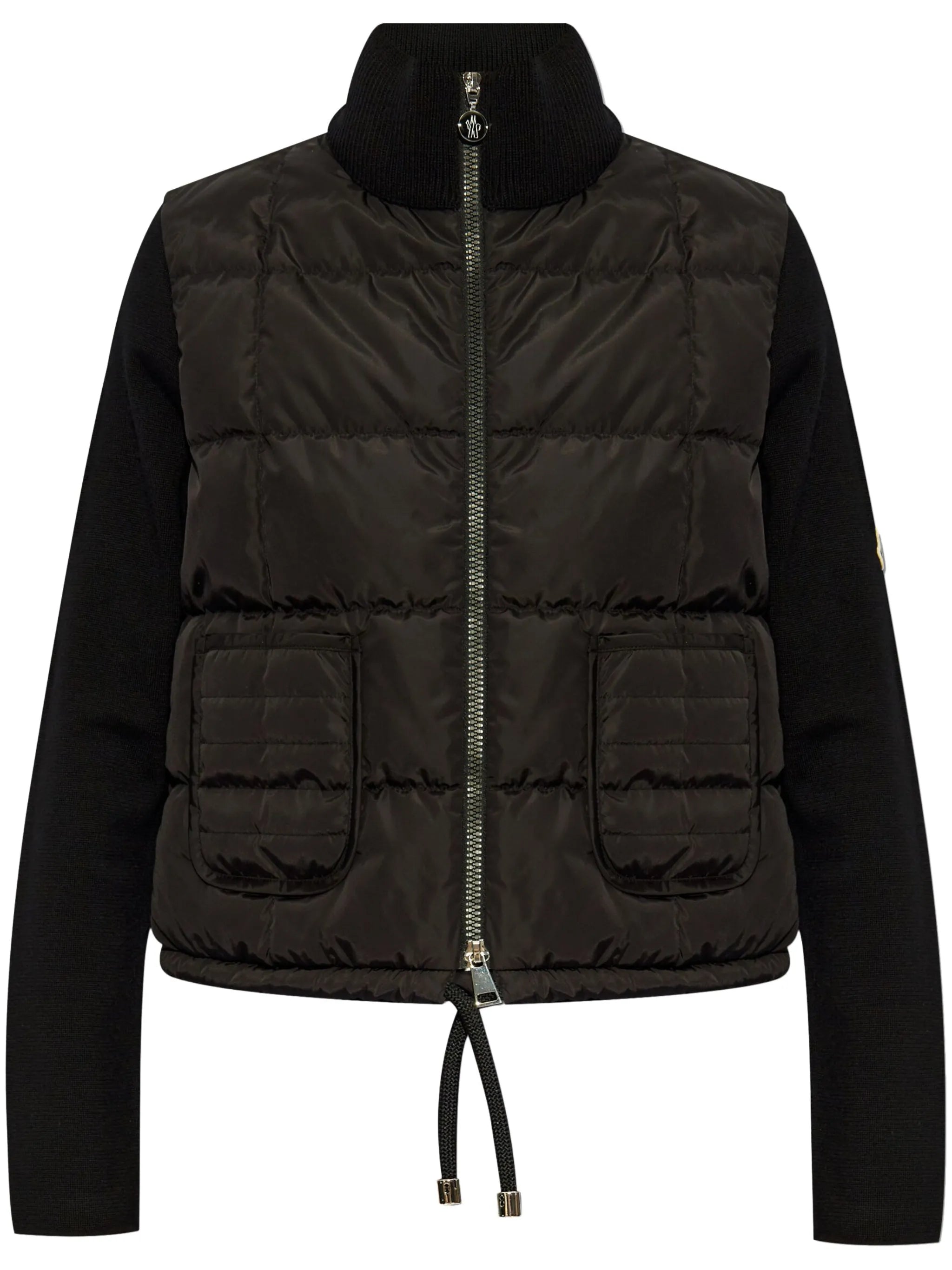 logo-appliqué padded jacket