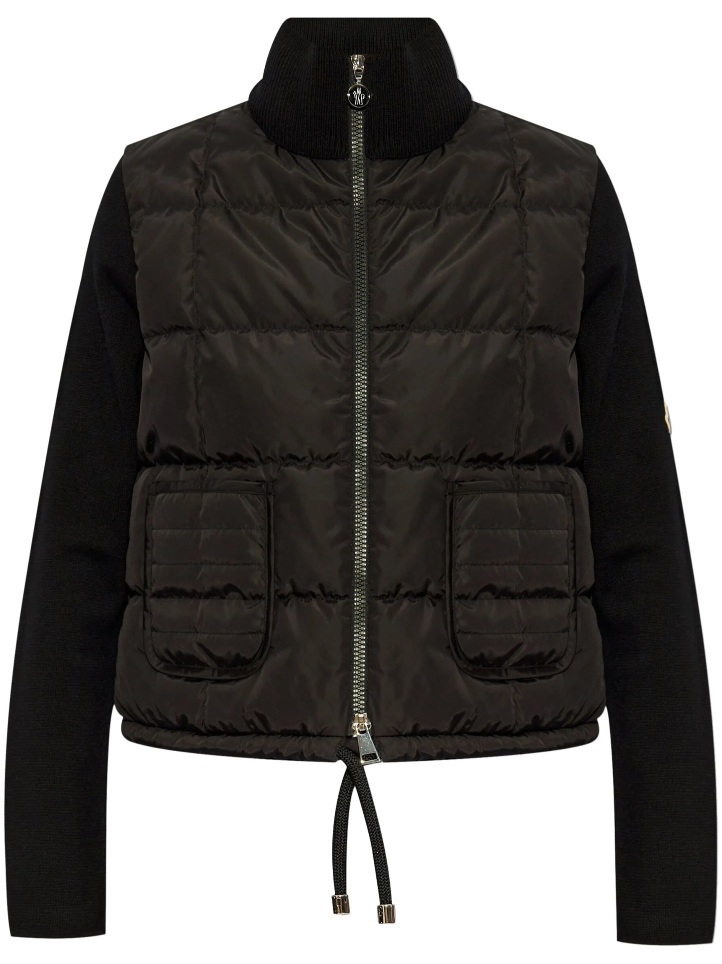 logo-appliqué padded jacket