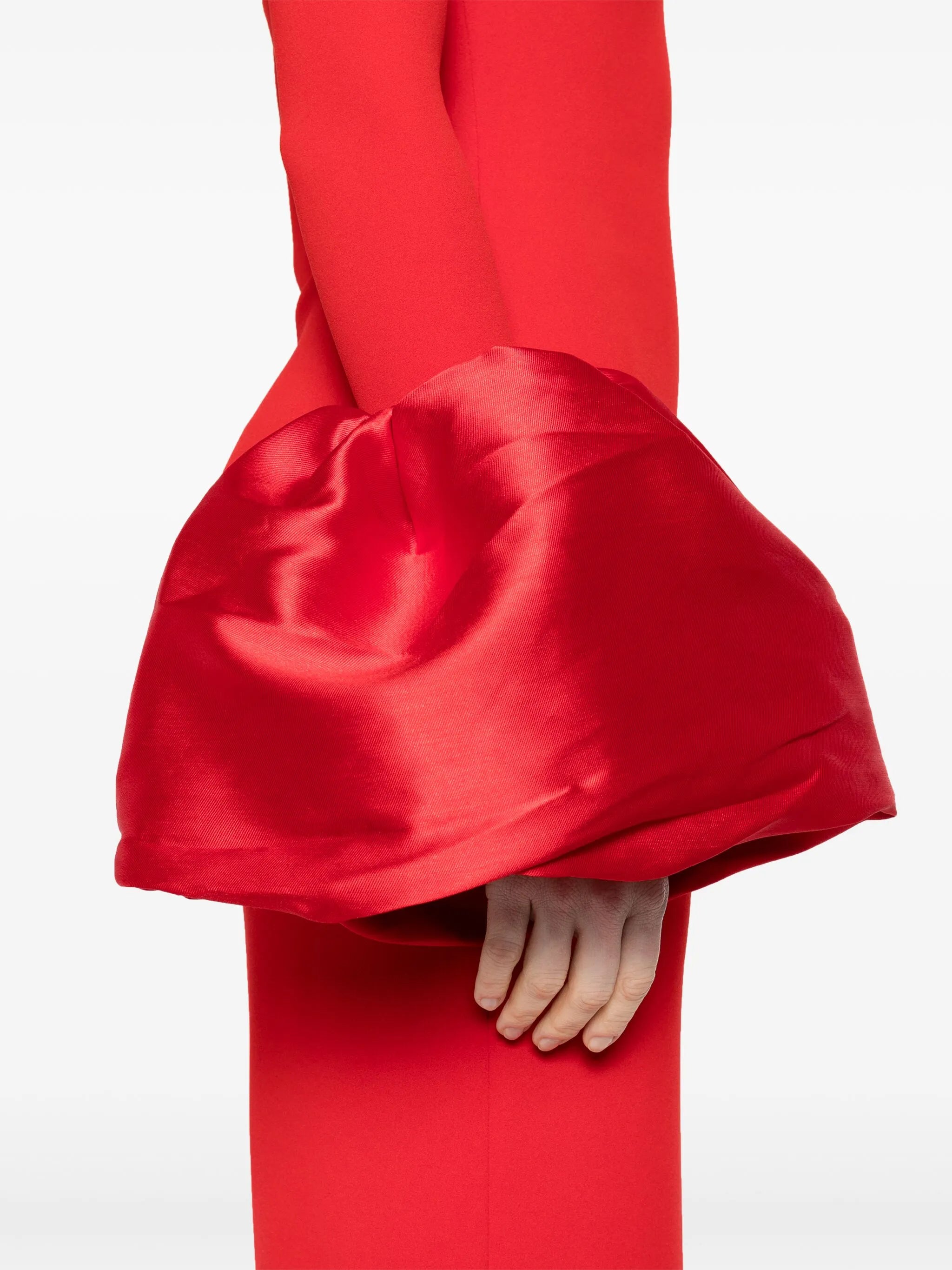 Talia oversized-cuffs gown