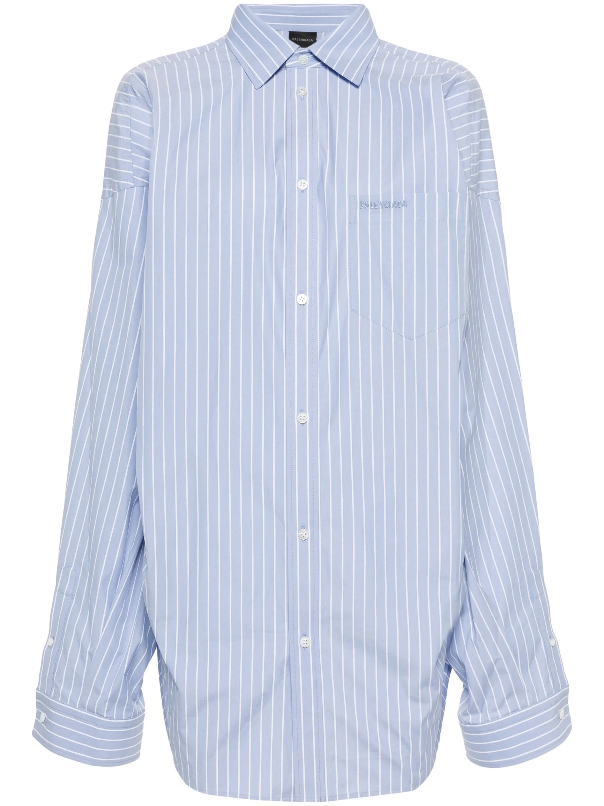 logo-embroidered cotton shirt