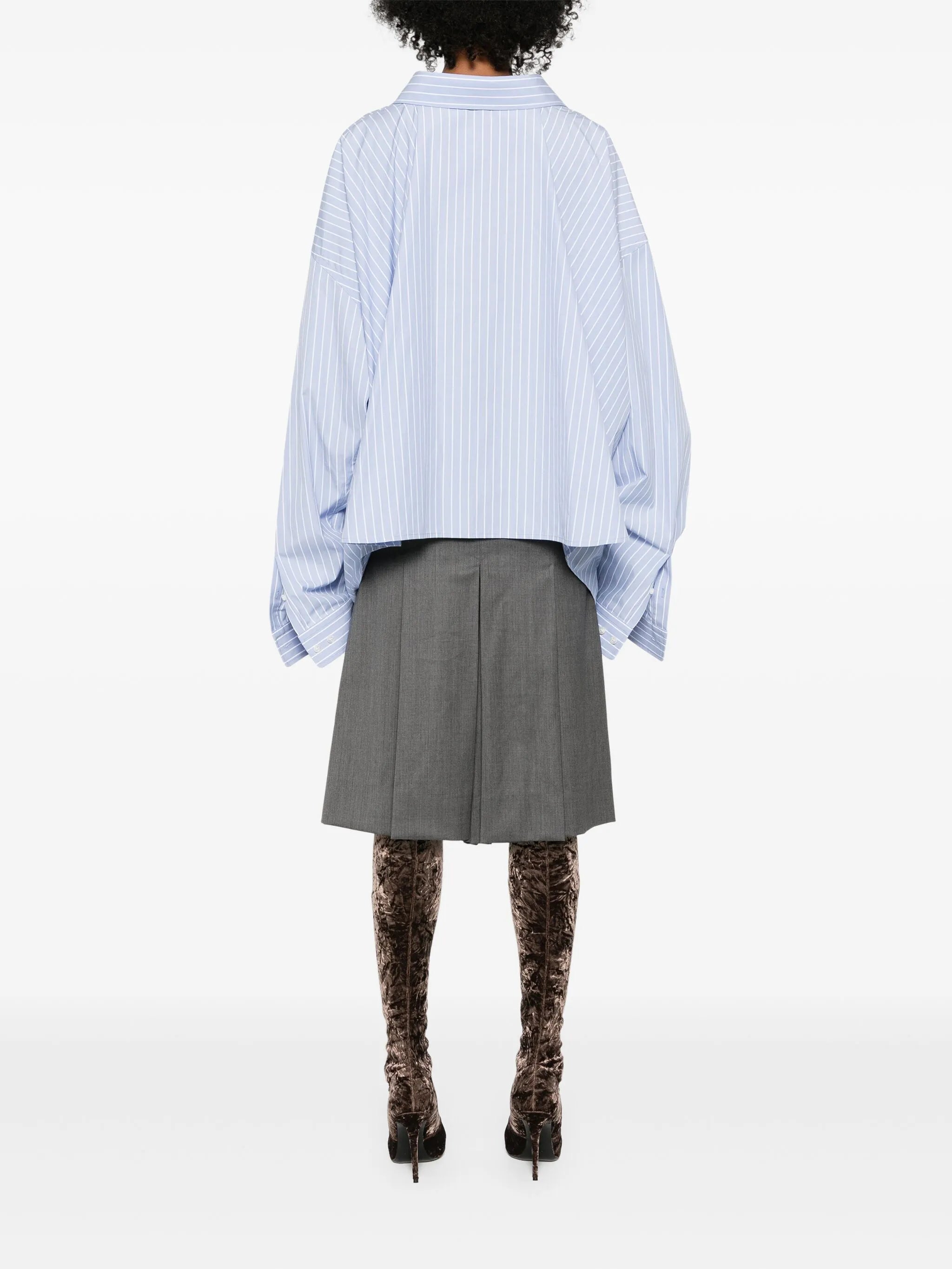logo-embroidered cotton shirt