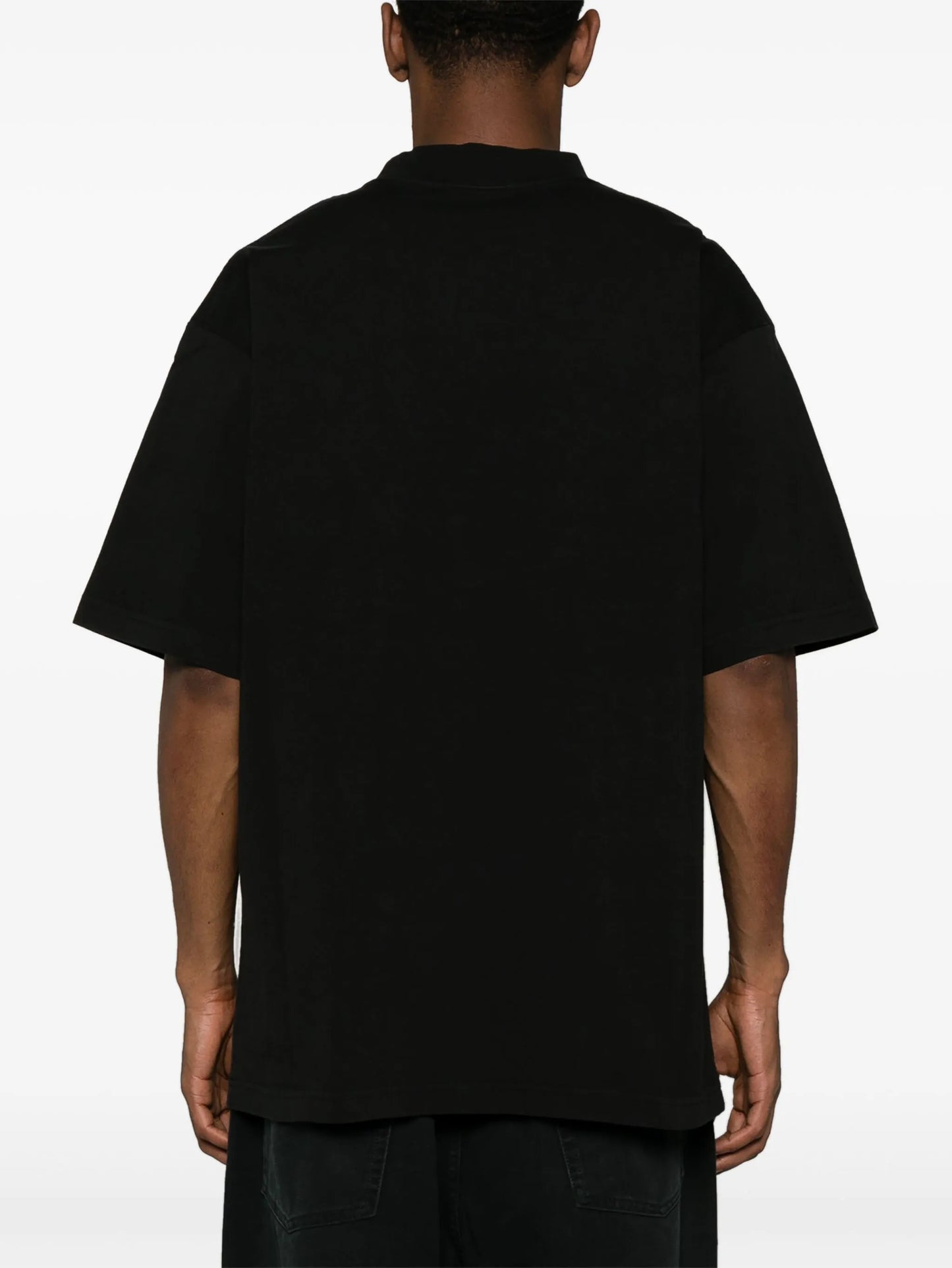 reflective-logo cotton T-shirt