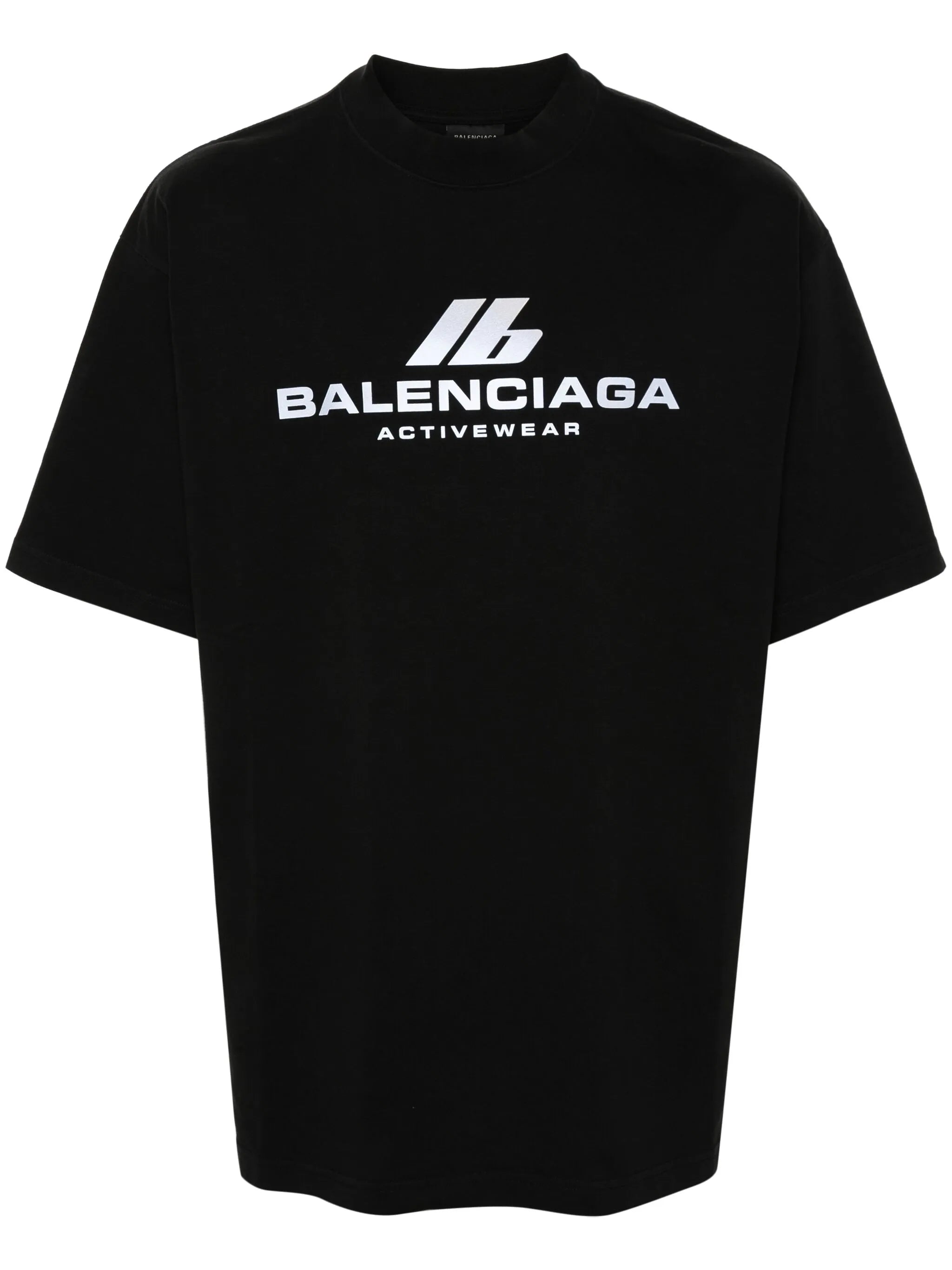 reflective-logo cotton T-shirt