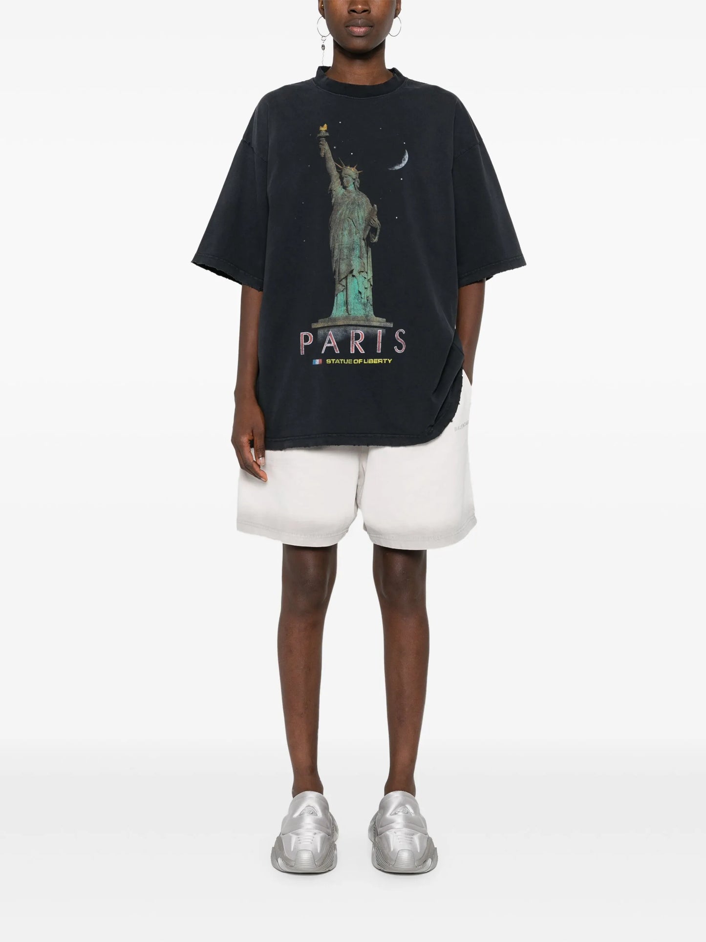 Paris Liberty distressed T-shirt