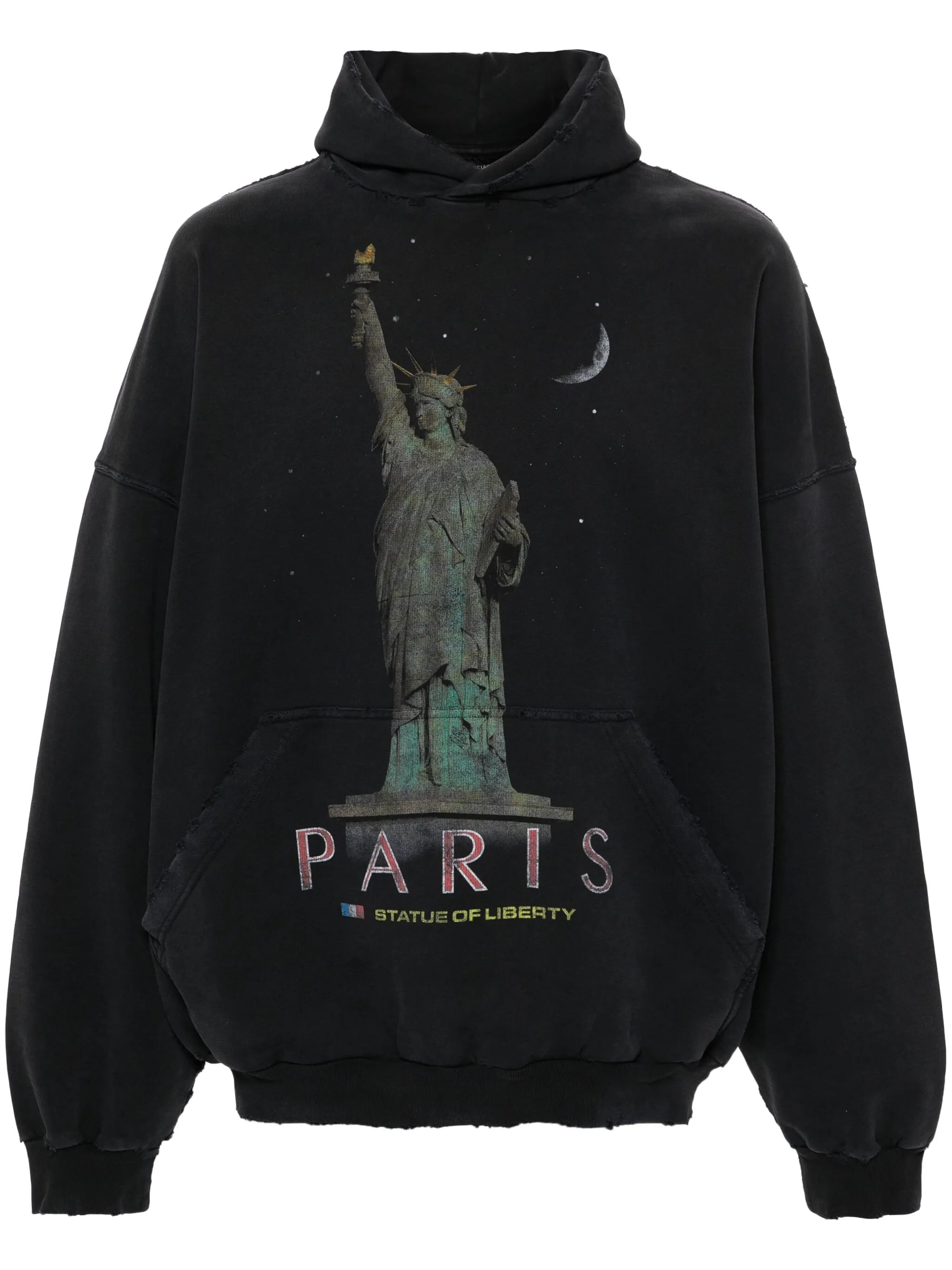Paris Liberty distressed hoodie