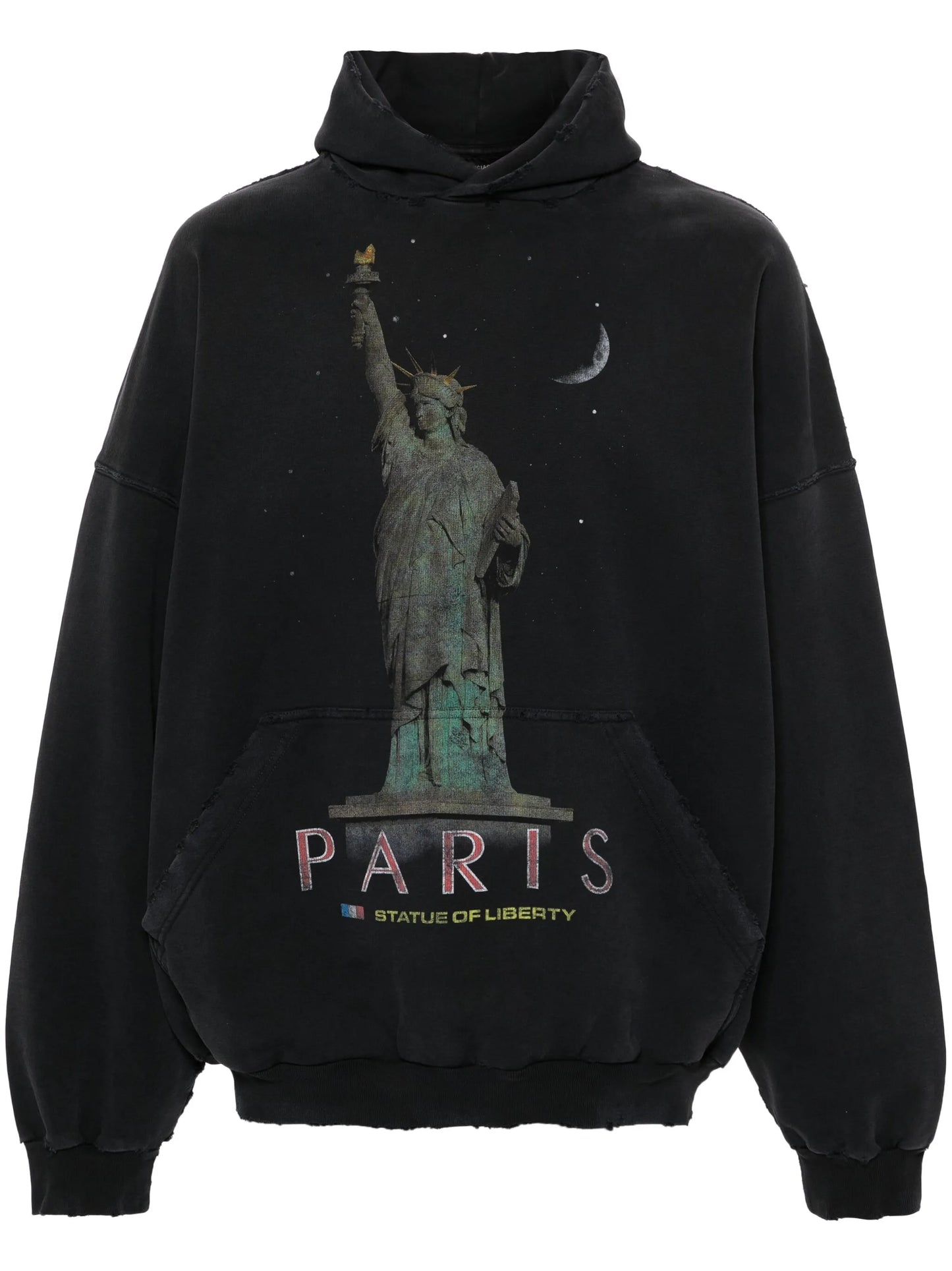 Paris Liberty distressed hoodie