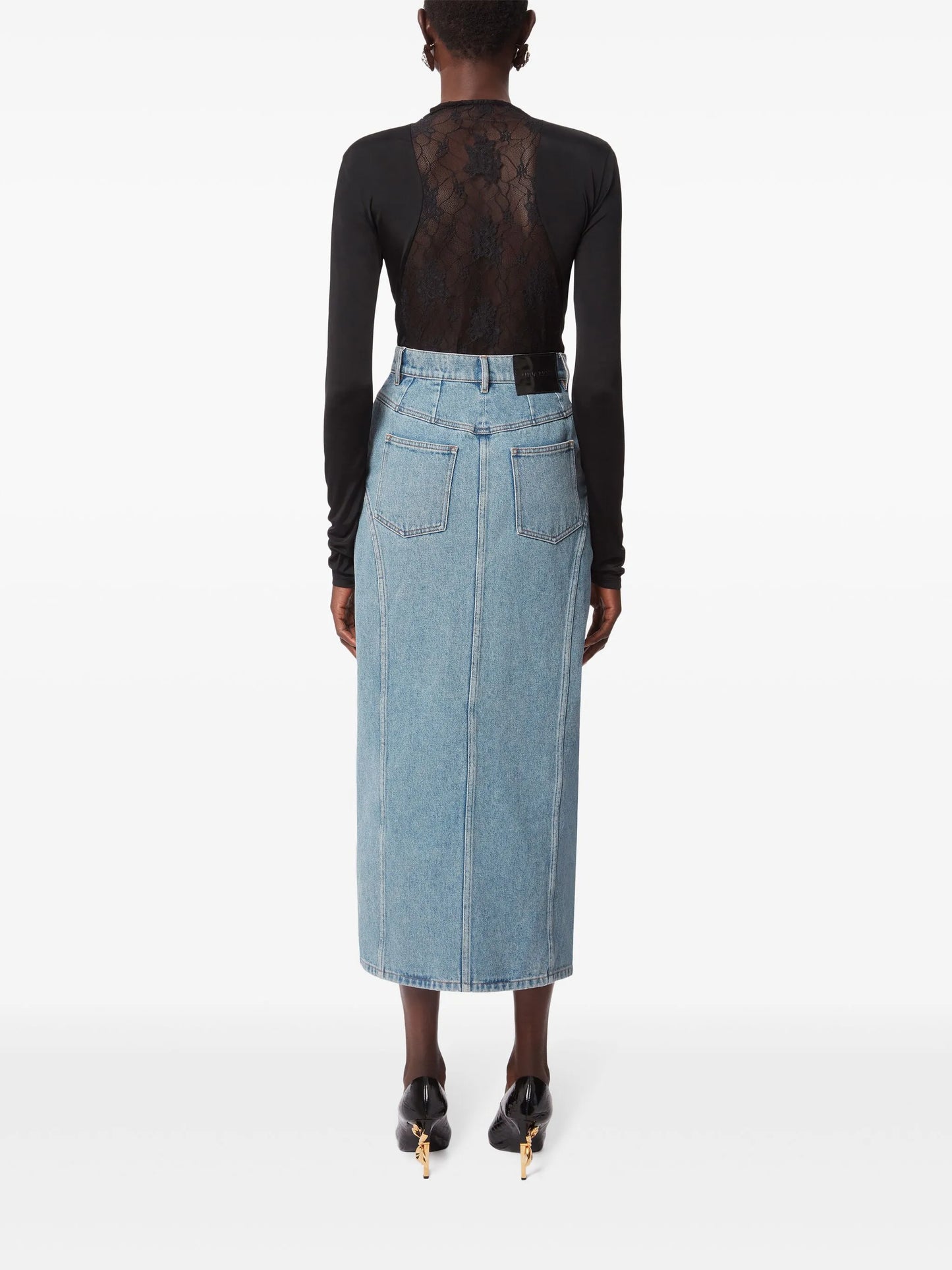 Long Denim Skirt