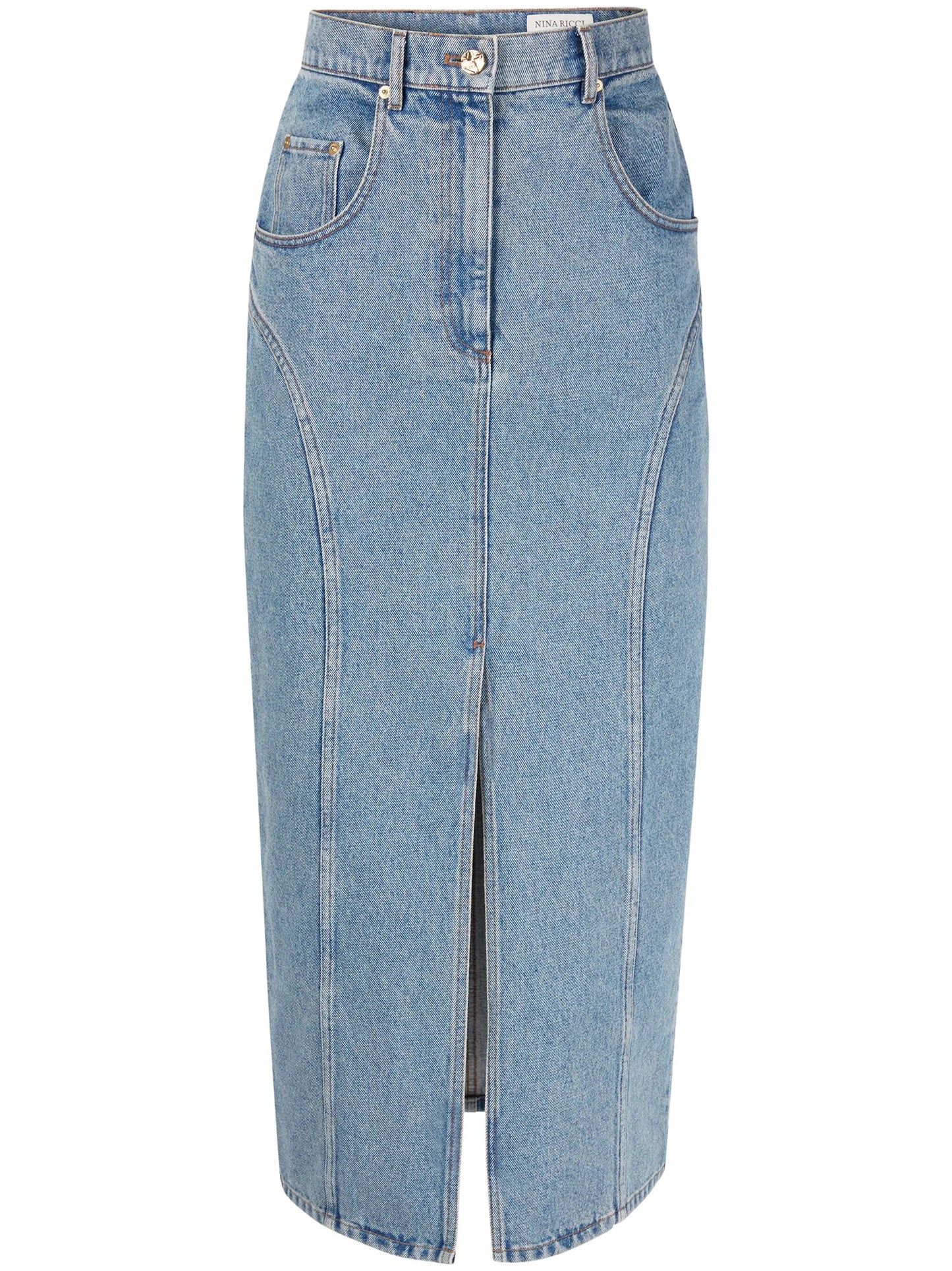 Long Denim Skirt