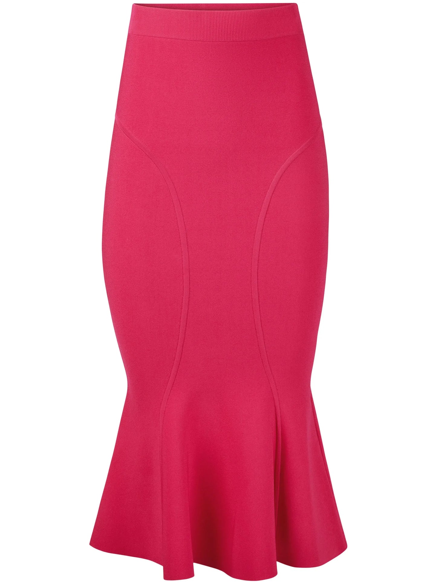 cutline mermaid peplum skirt