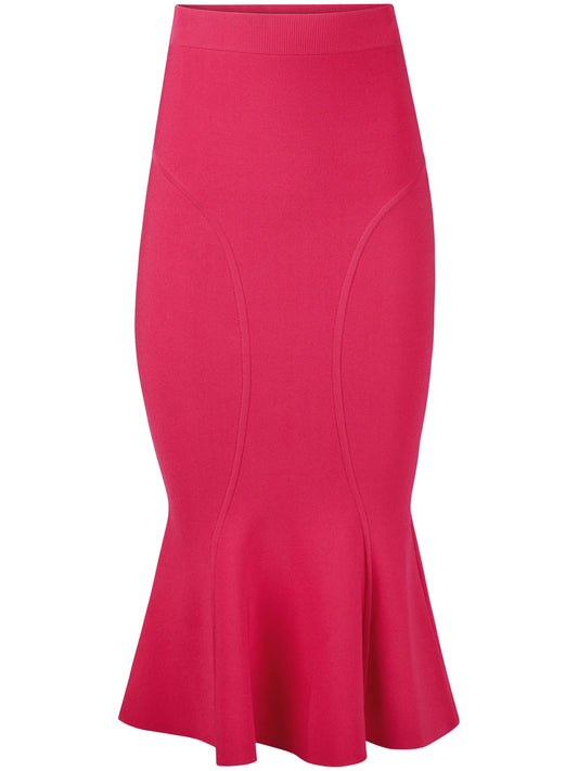 cutline mermaid peplum skirt