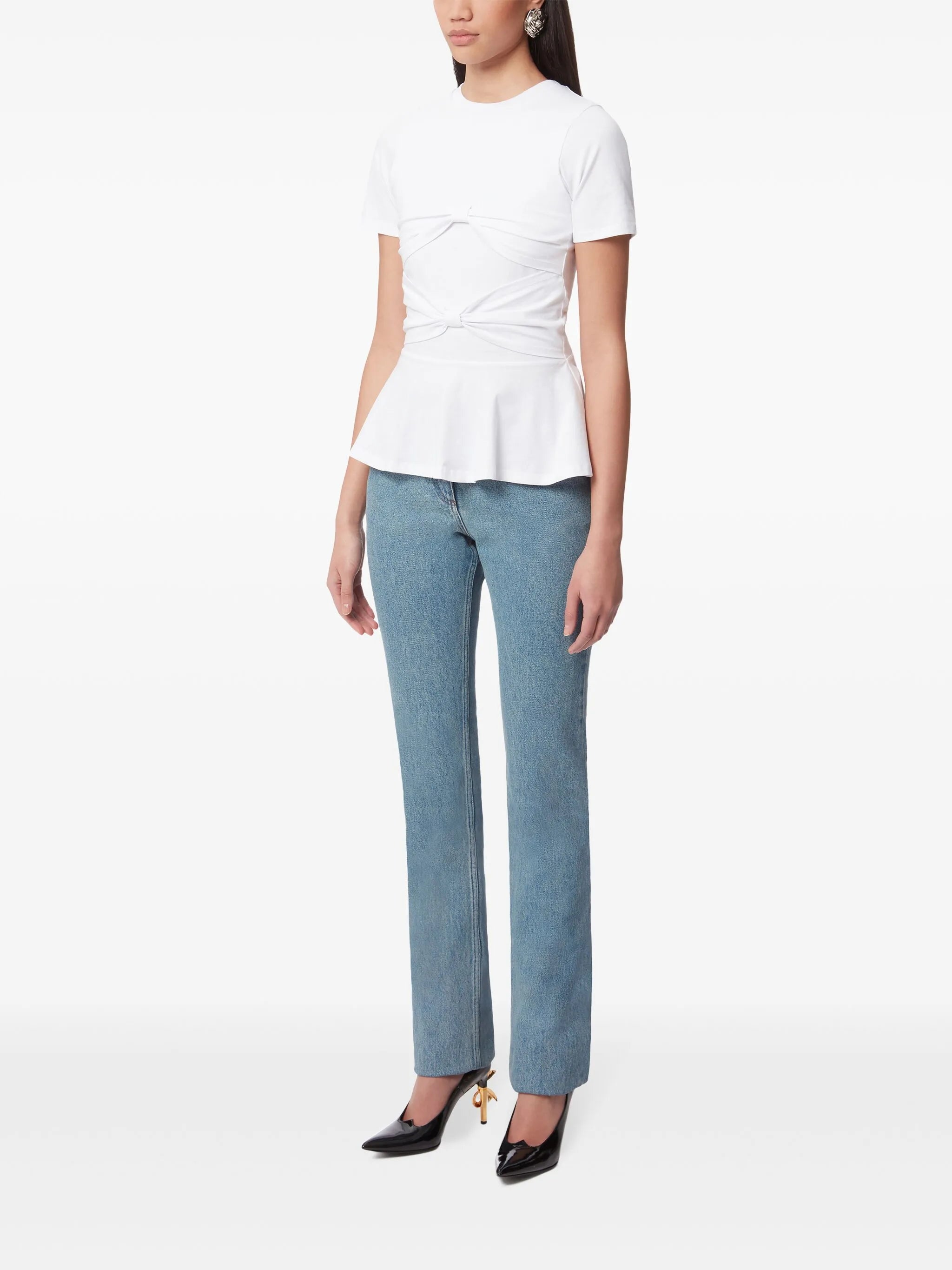 bow detailed t-shirt