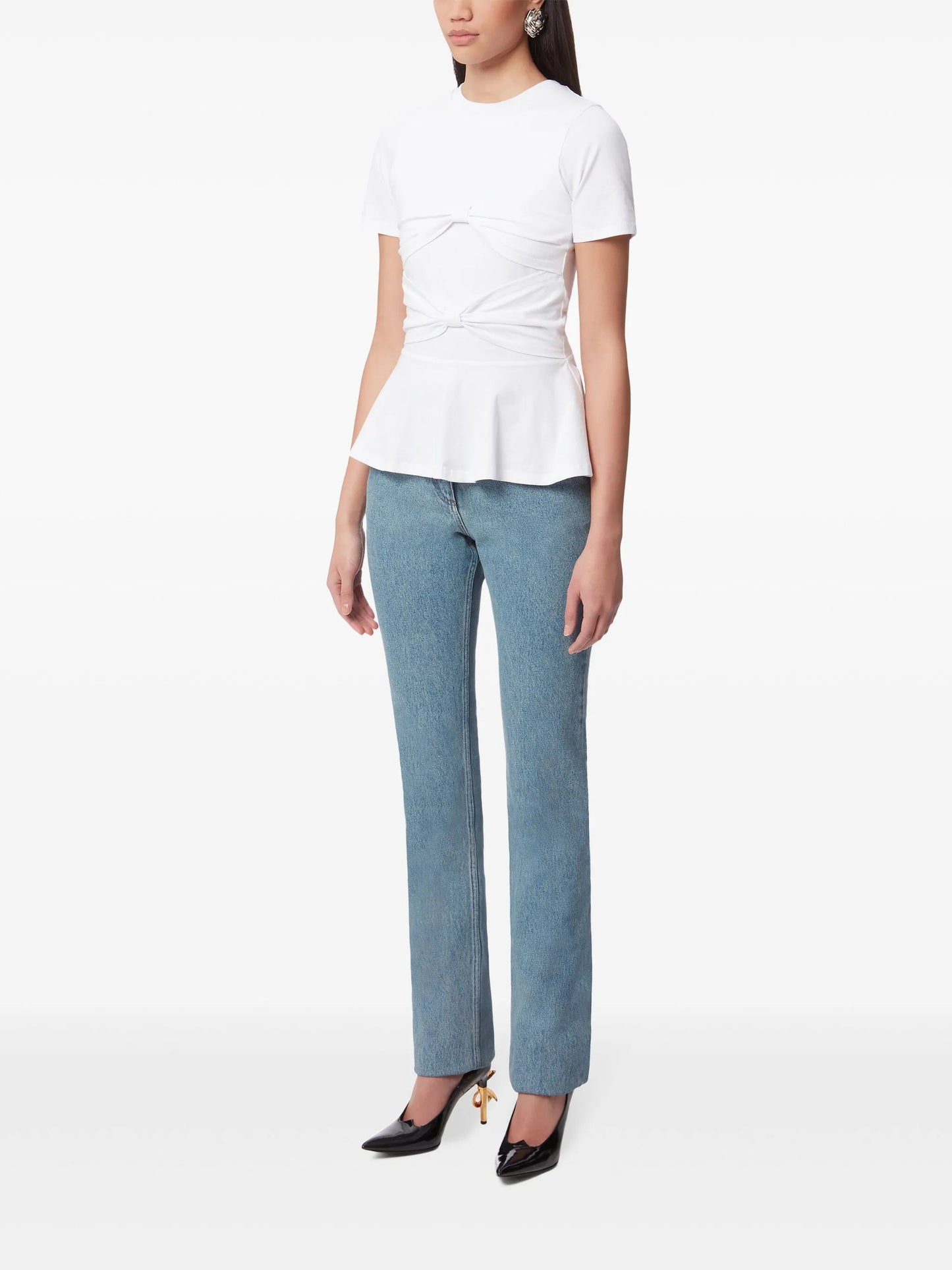 bow detailed t-shirt