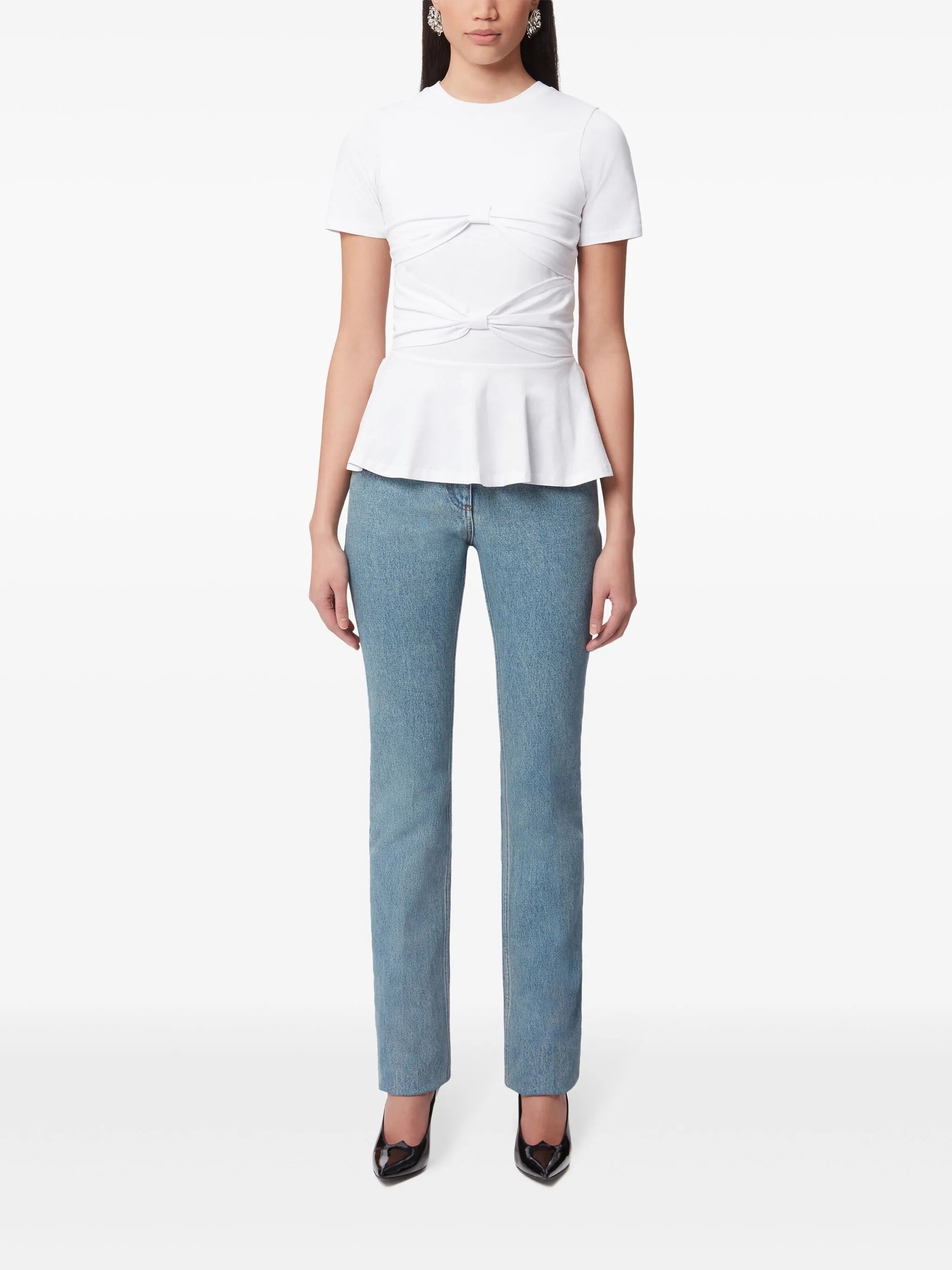 bow detailed t-shirt