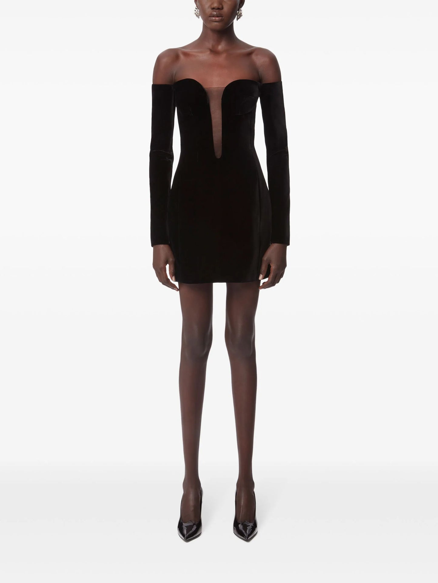off-shoulder mini dress