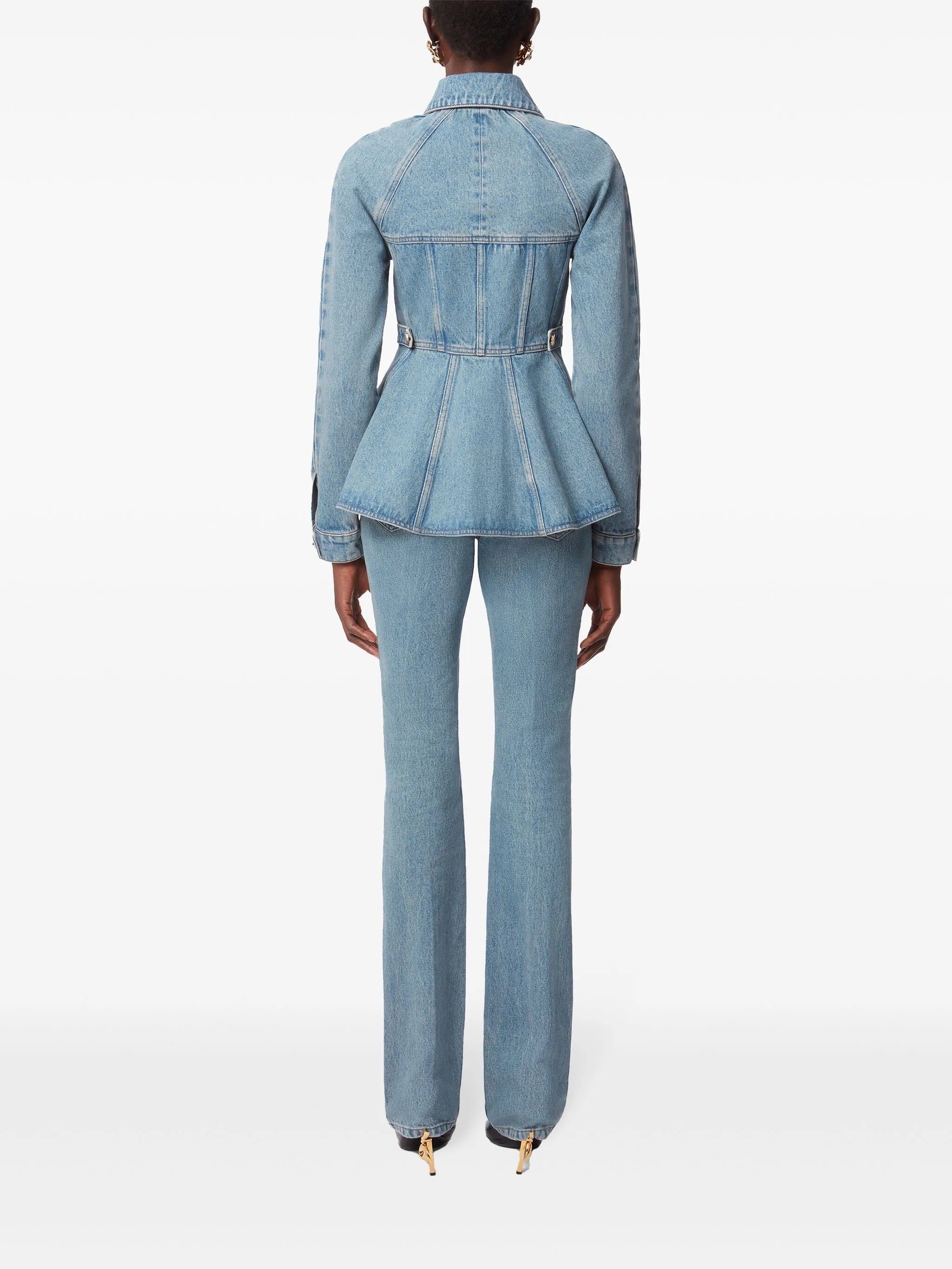 peplum denim jacket