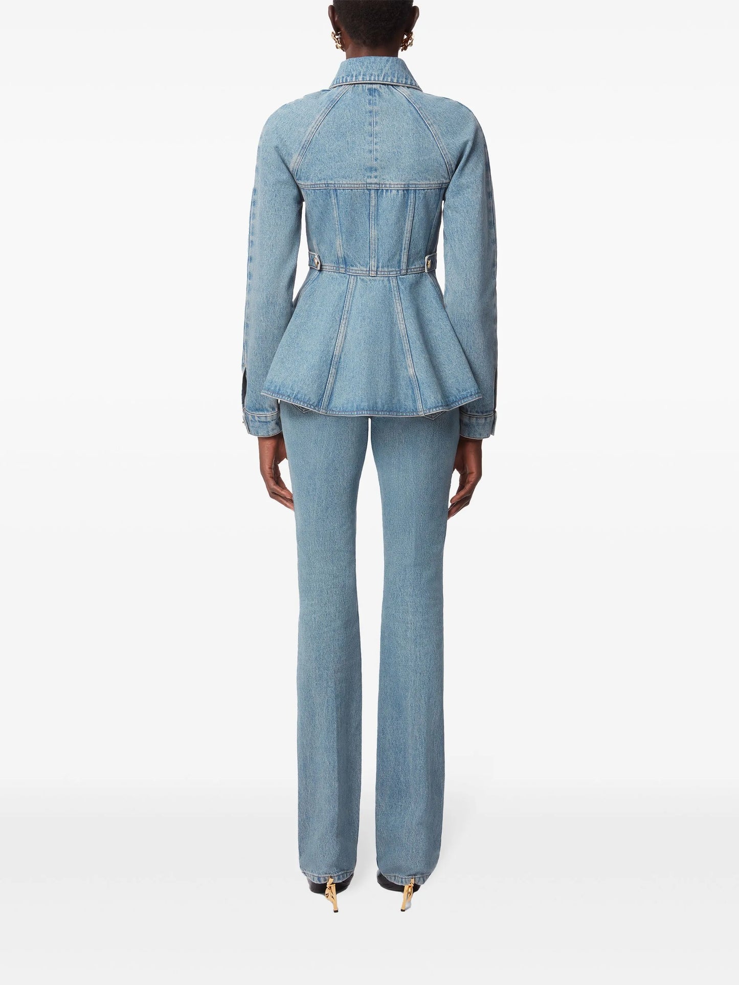 peplum denim jacket