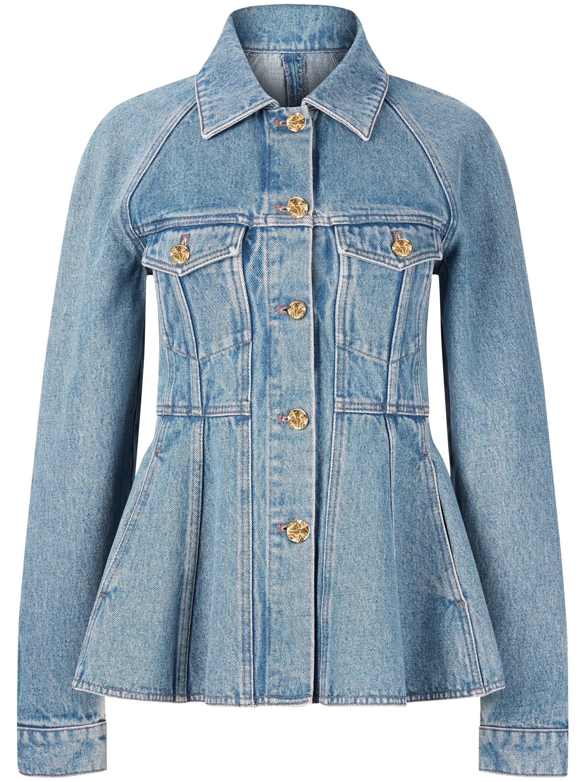 peplum denim jacket