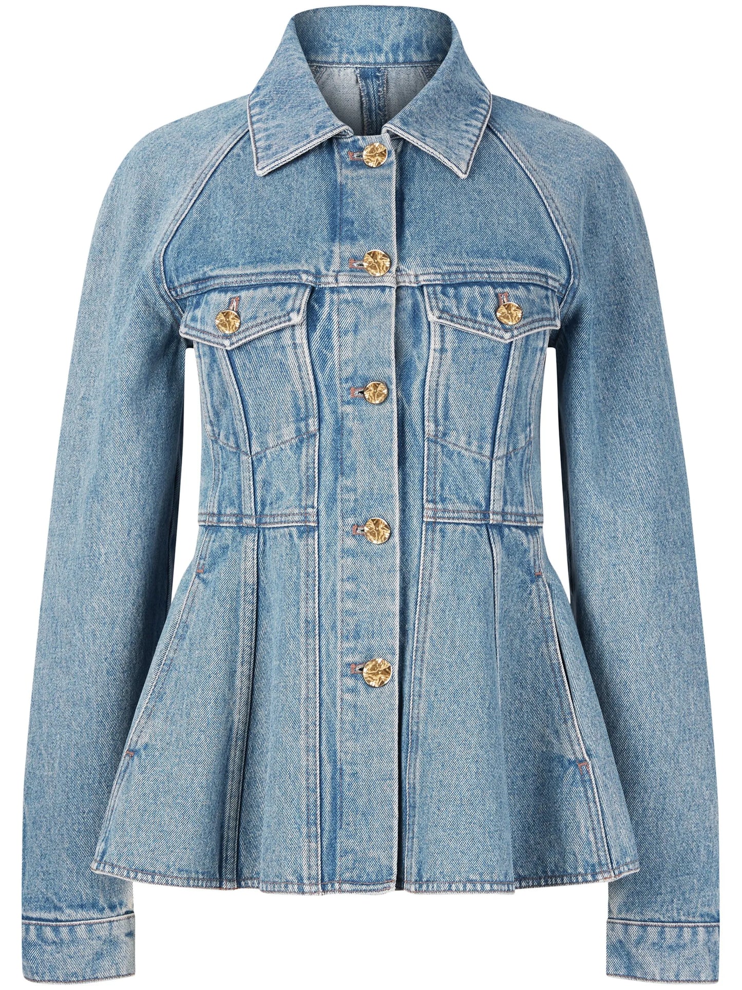 peplum denim jacket