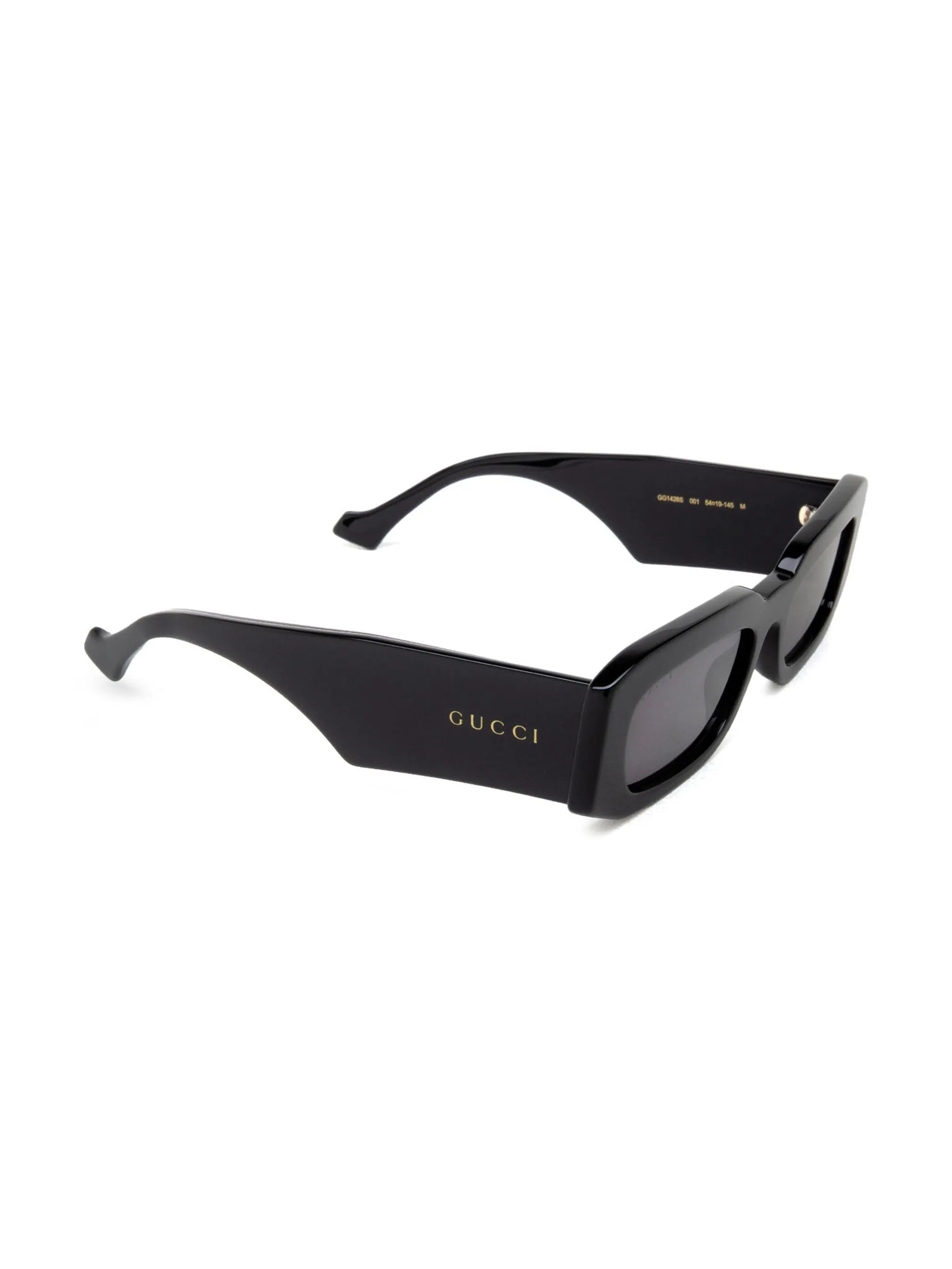 logo-engraved rectangle-frame sunglasses
