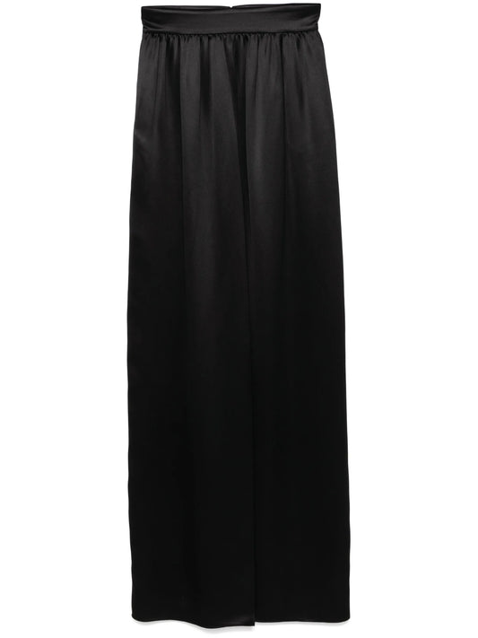 silk maxi-skirt