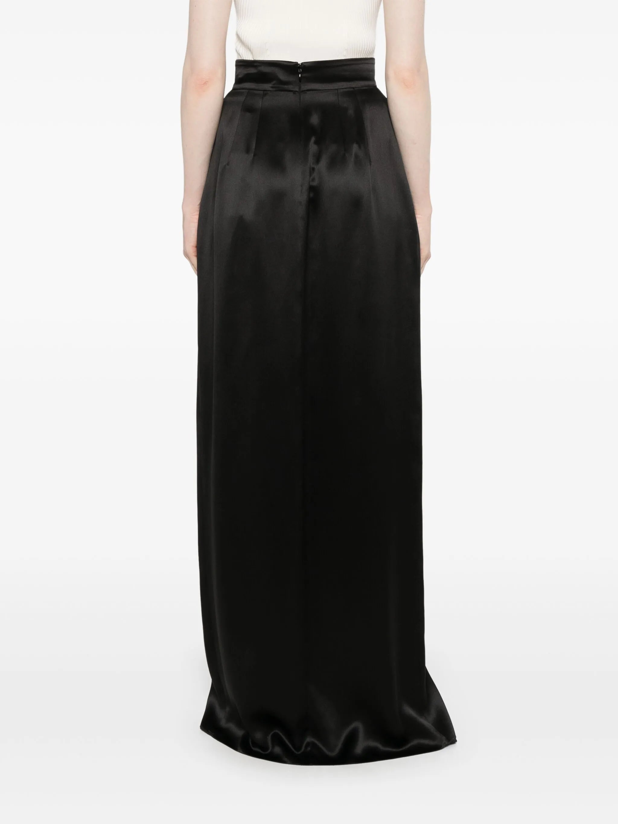 silk maxi-skirt