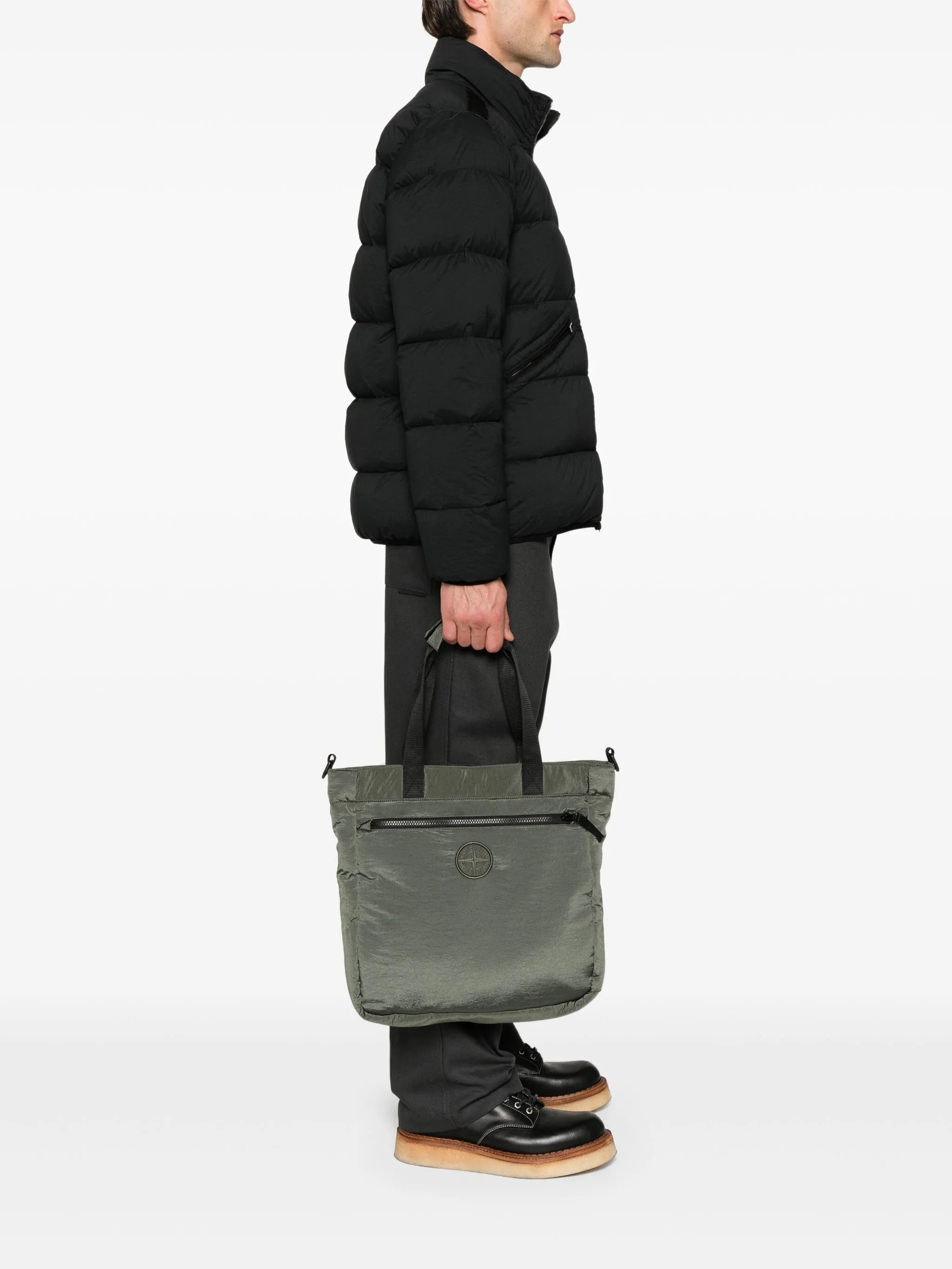 Compass-motif tote bag
